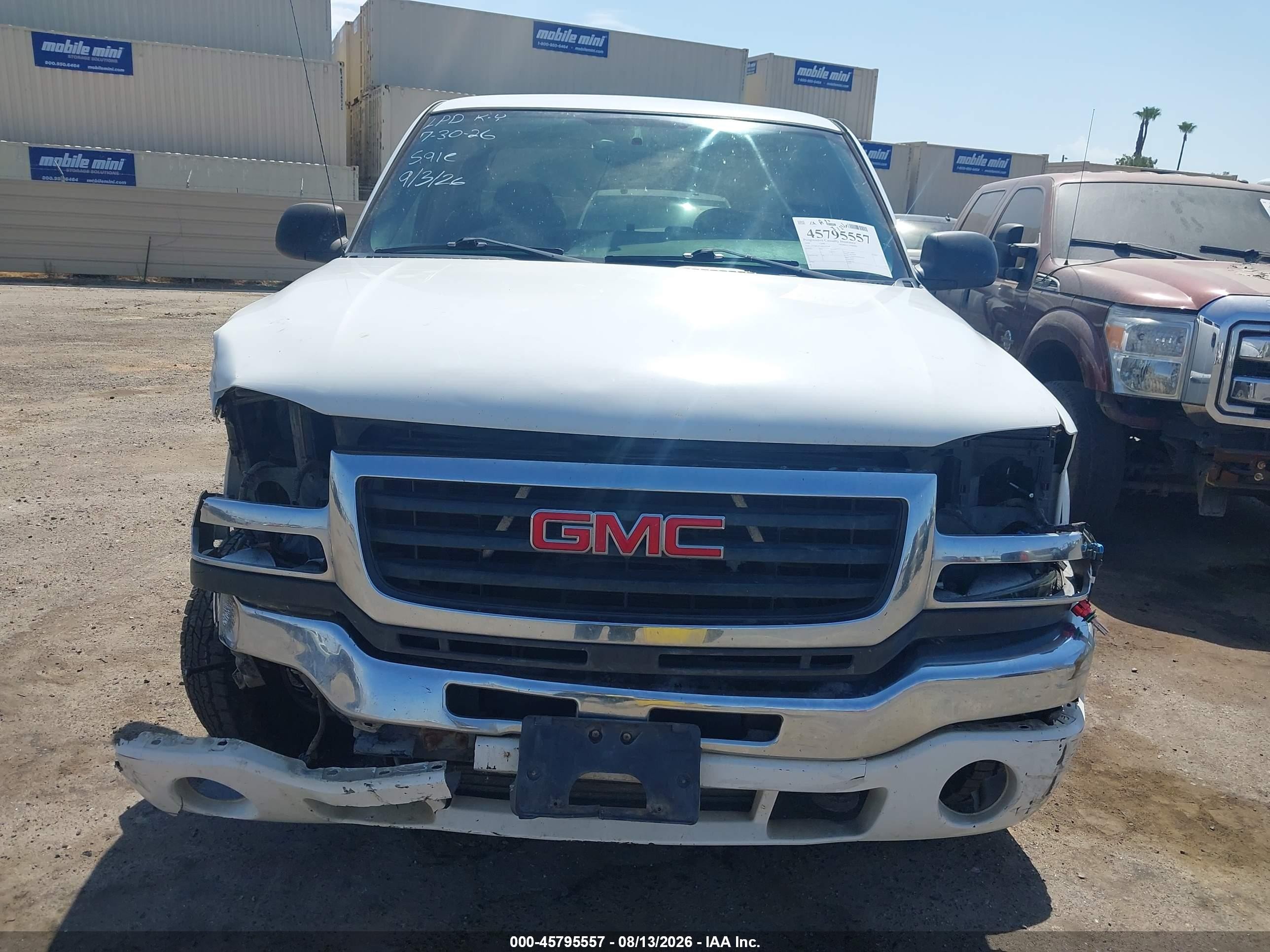 2006 Gmc Sierra 2500hd Sle1 Белый vin: 1GTHK29UX6E247228