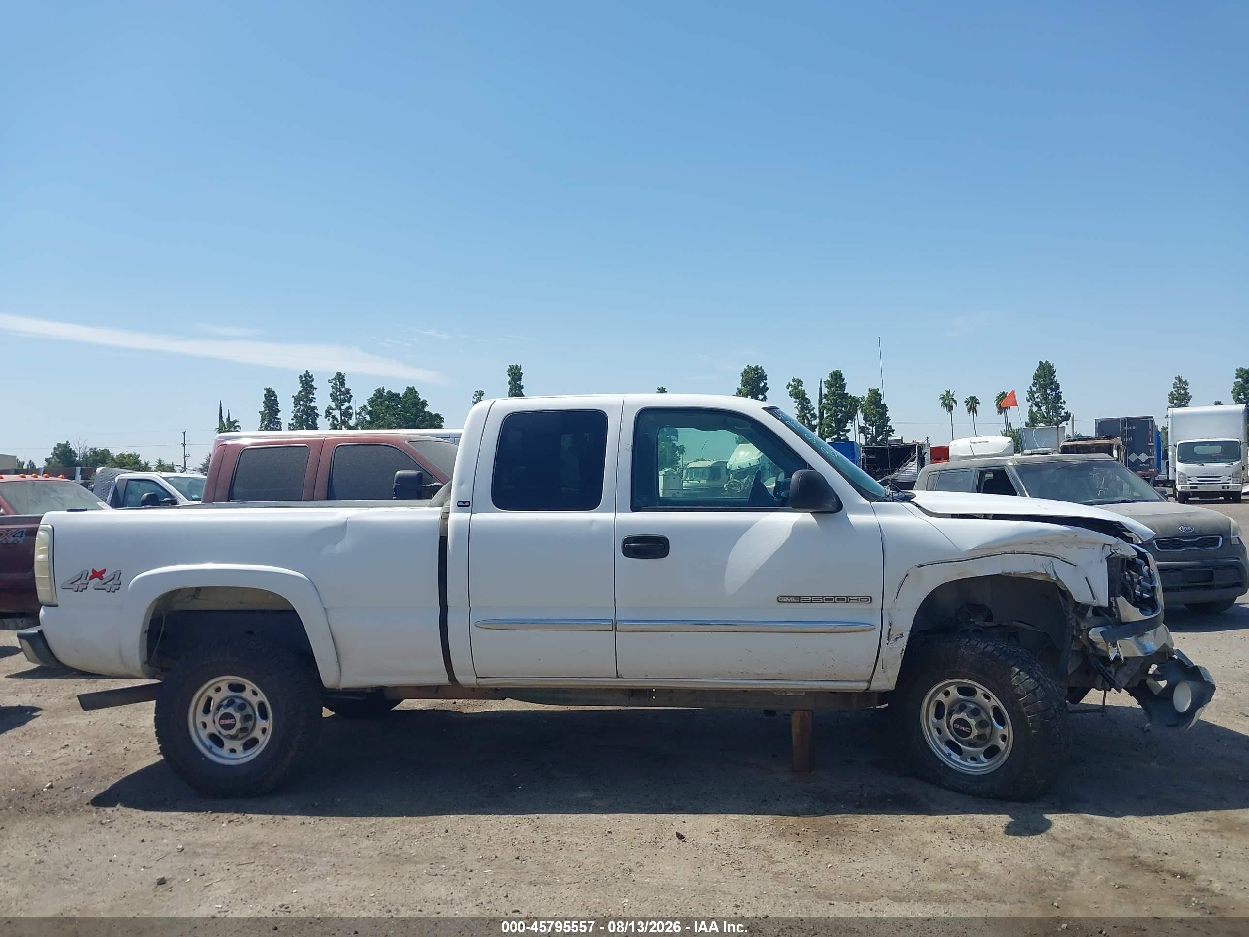 2006 Gmc Sierra 2500hd Sle1 Белый vin: 1GTHK29UX6E247228