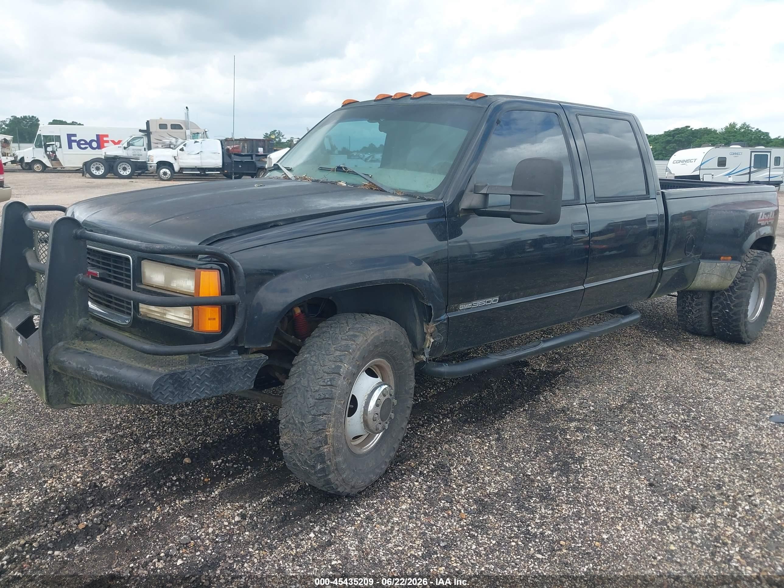 1999 Gmc Sierra 3500 Sl Black vin: 1GTHK33F5XF036059