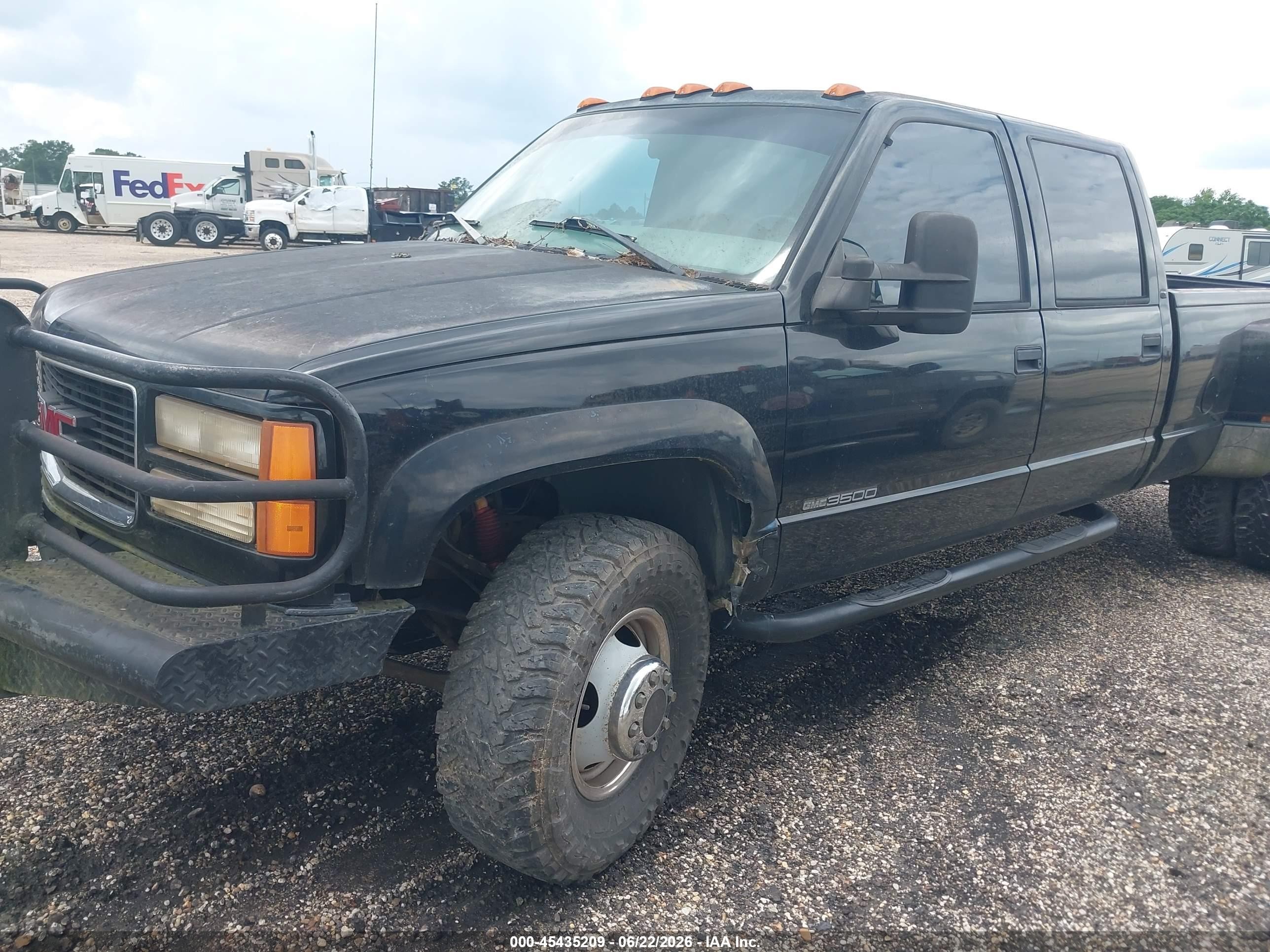 1999 Gmc Sierra 3500 Sl Black vin: 1GTHK33F5XF036059