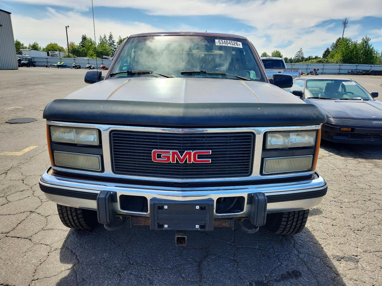 1993 Gmc Sierra K3500 Burgundy vin: 1GTHK33FXPJ748080