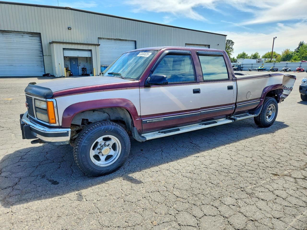 1993 Gmc Sierra K3500 Бордовый vin: 1GTHK33FXPJ748080