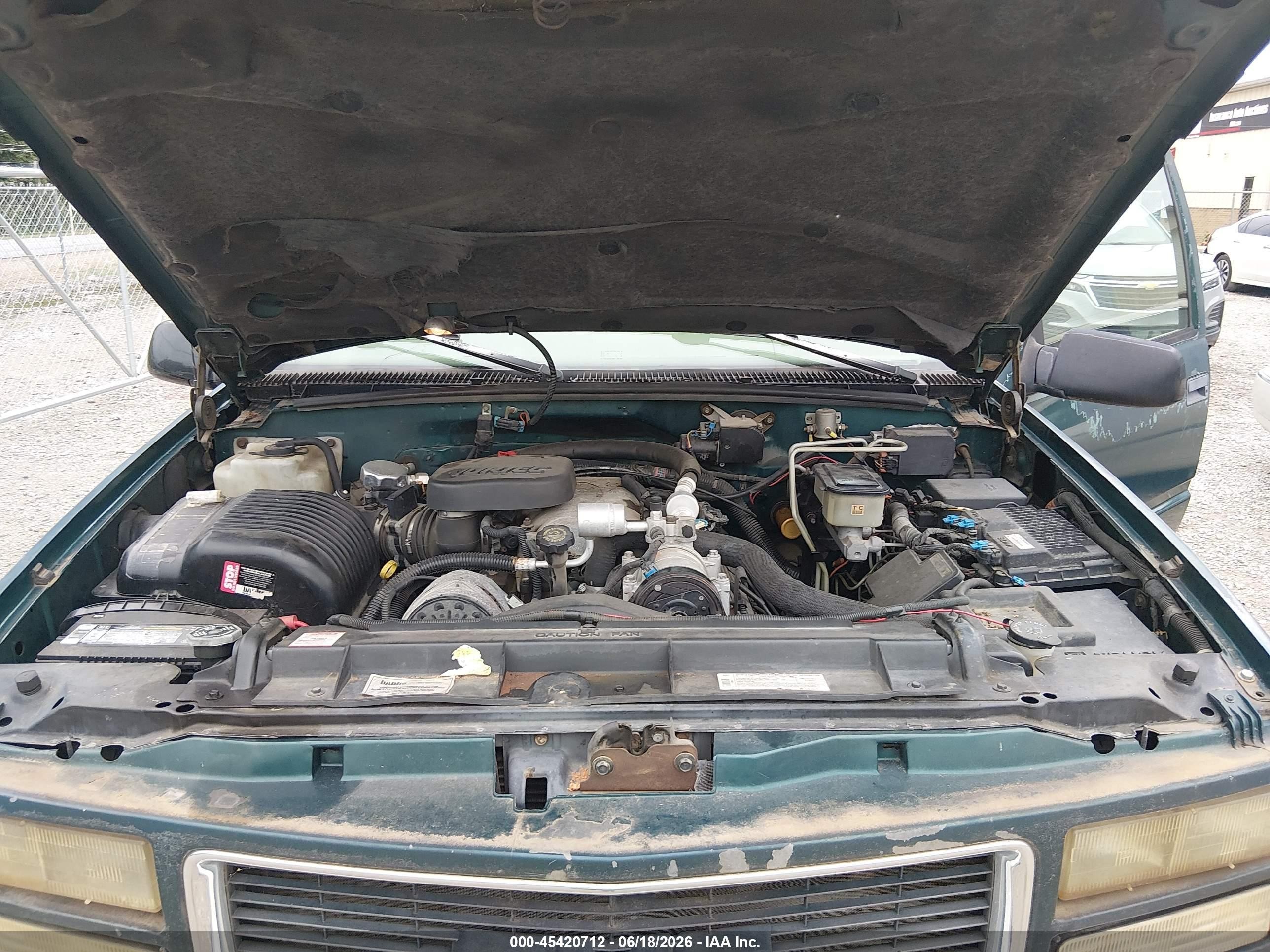 1997 Gmc Sierra 3500 Hd Sl Green vin: 1GTHK39J5VE505164