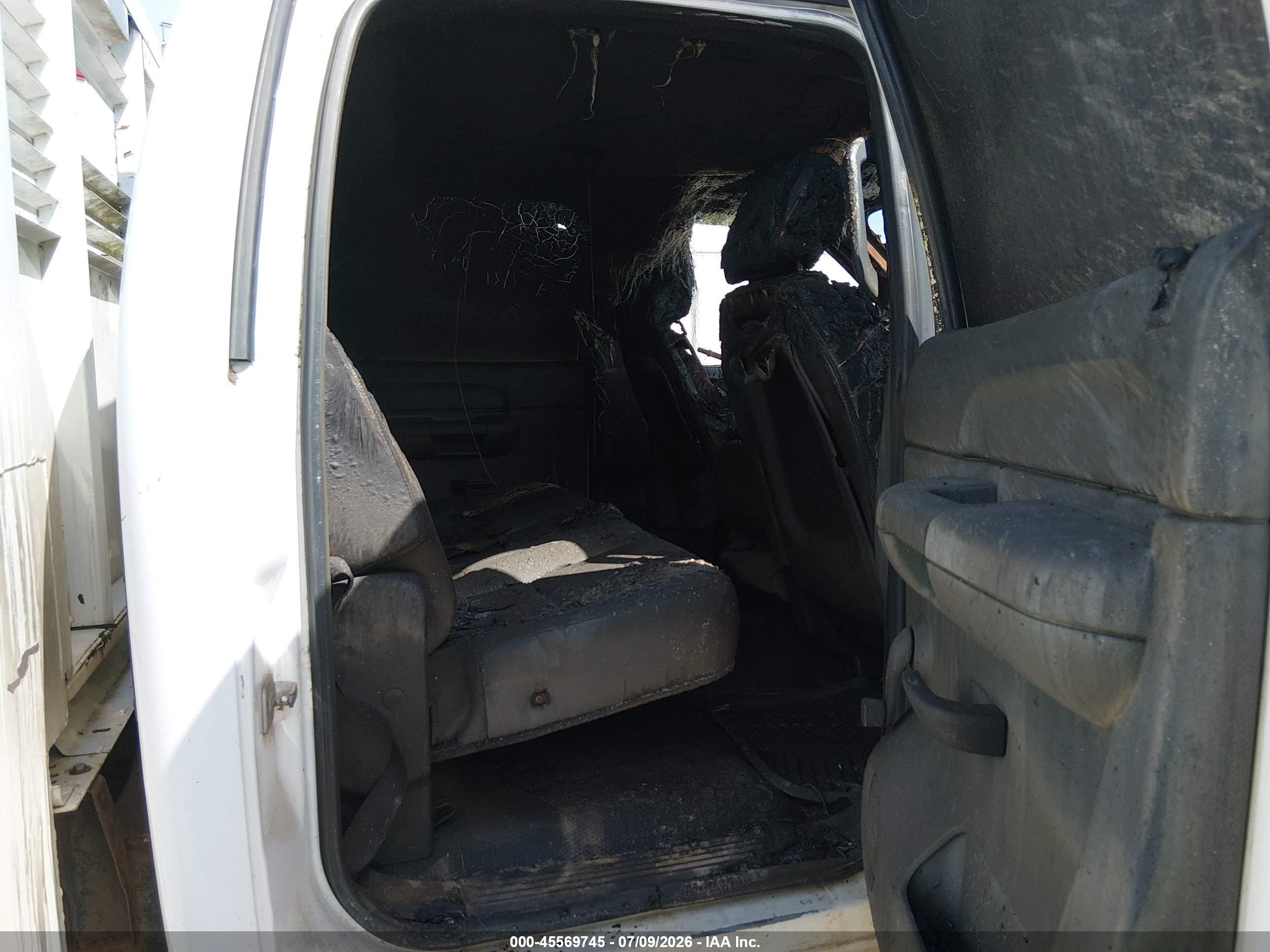 2009 Gmc Sierra 2500hd Work Truck White vin: 1GTHK43K59F145028