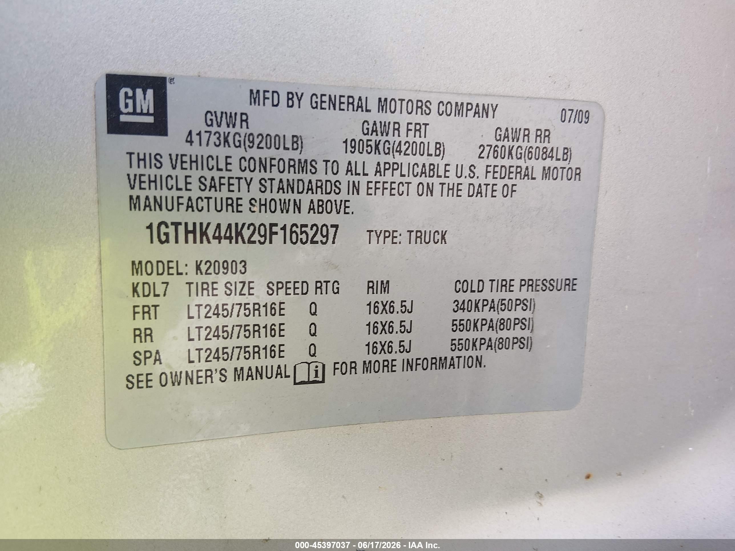 2009 Gmc Sierra 2500hd Work Truck Silver vin: 1GTHK44K29F165297