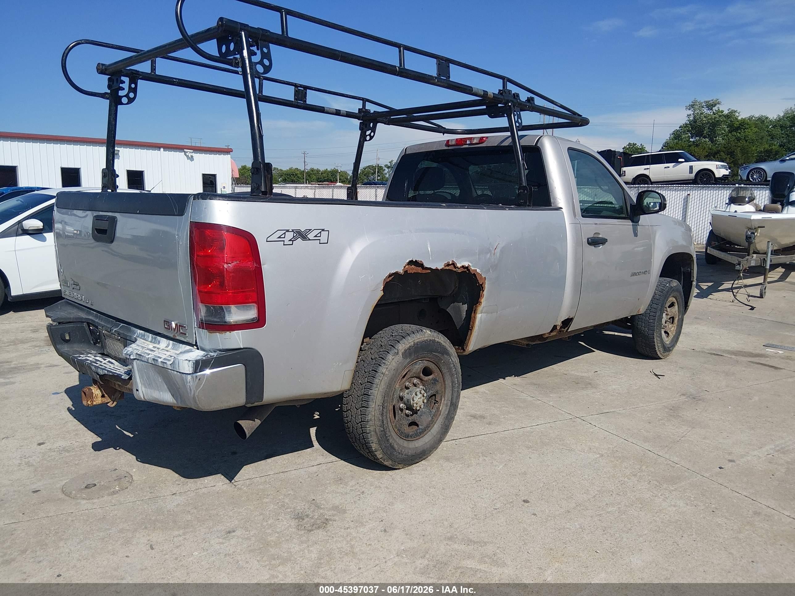 2009 Gmc Sierra 2500hd Work Truck Silver vin: 1GTHK44K29F165297