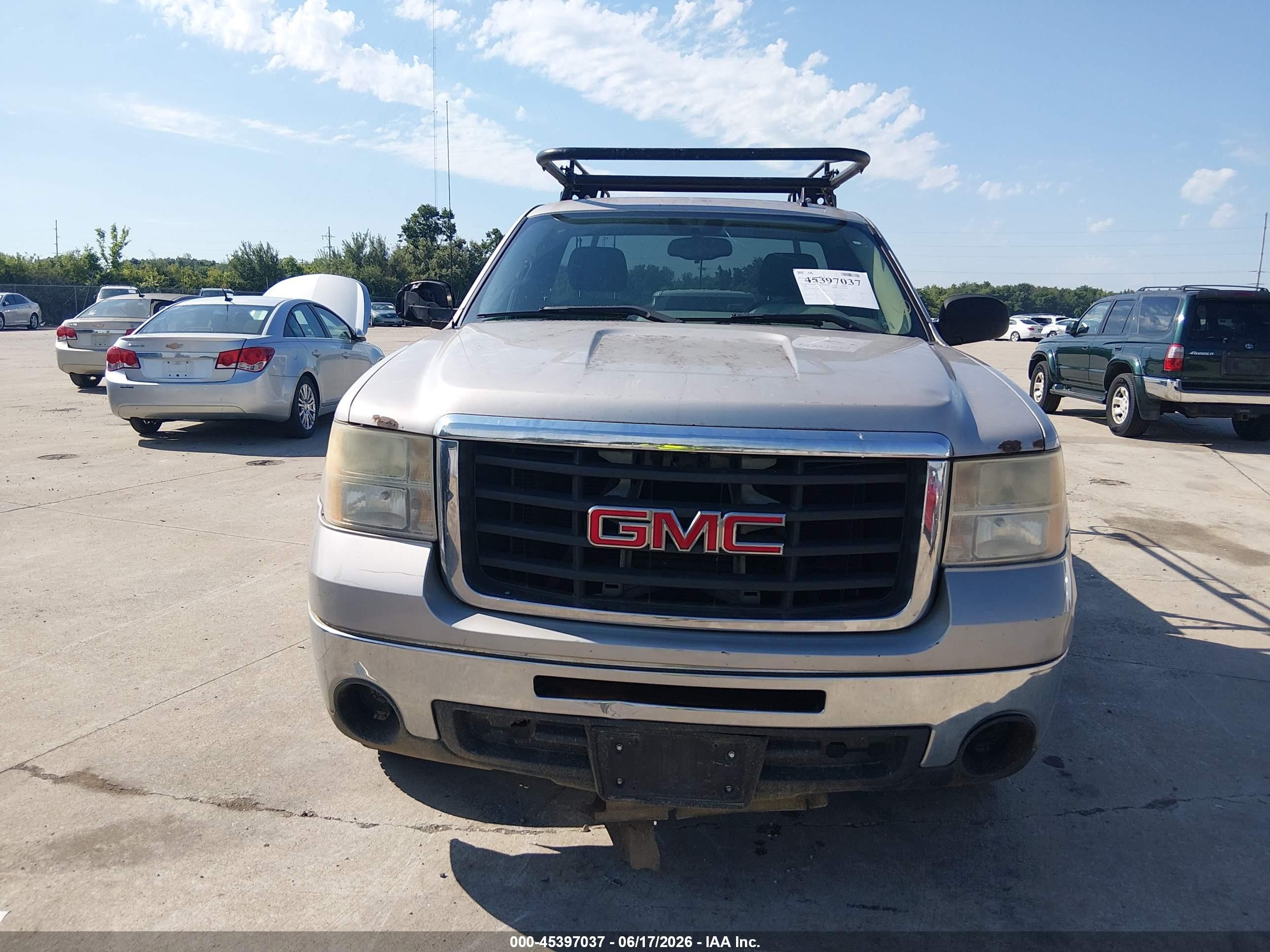 2009 Gmc Sierra 2500hd Work Truck Silver vin: 1GTHK44K29F165297