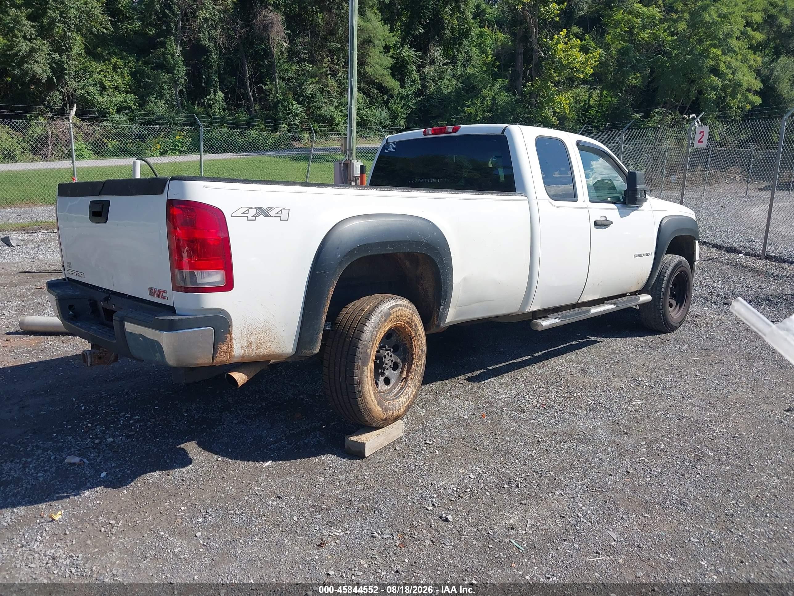 2009 Gmc Sierra 2500hd Work Truck Белый vin: 1GTHK49K39E106497