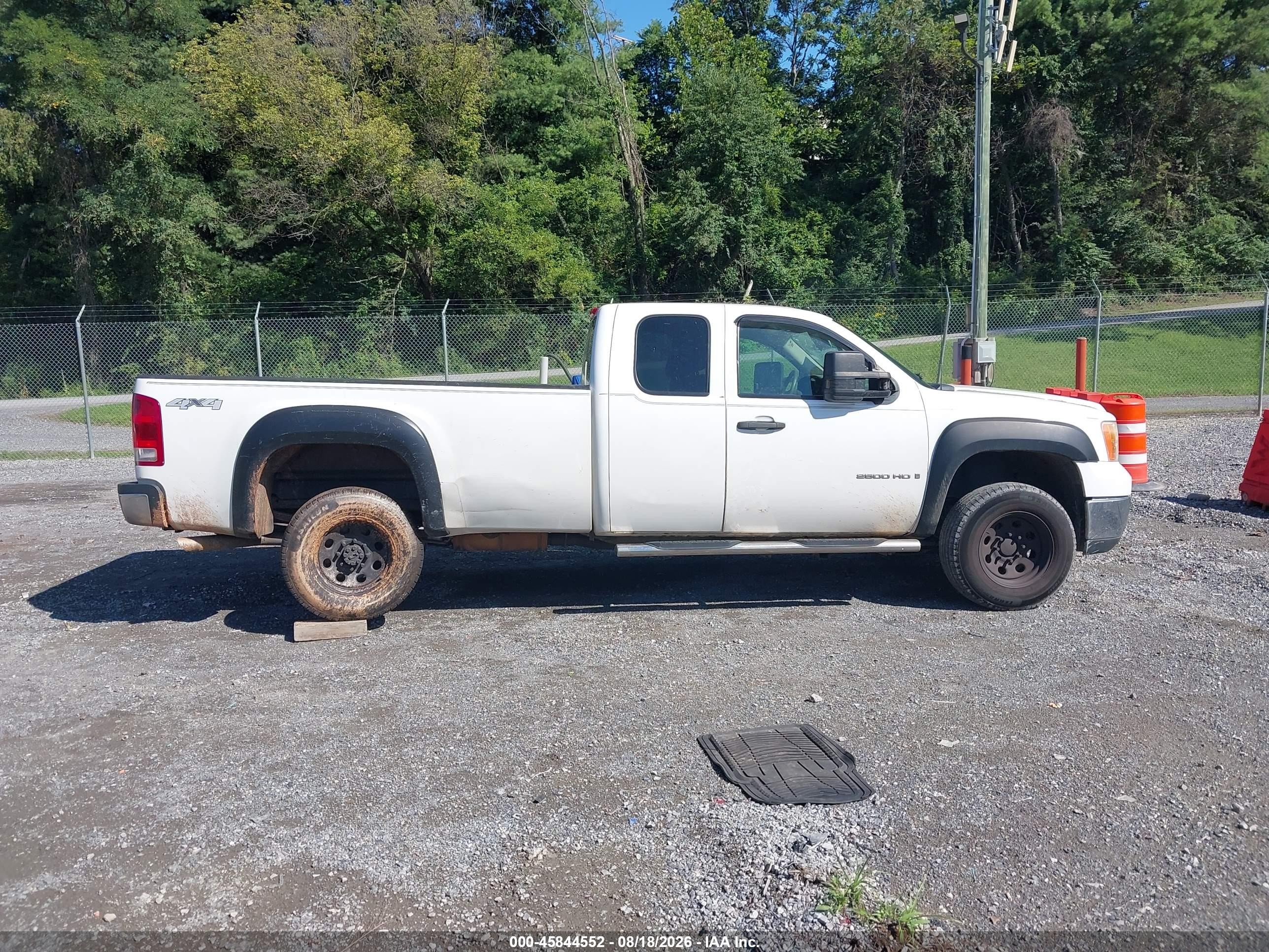2009 Gmc Sierra 2500hd Work Truck Белый vin: 1GTHK49K39E106497