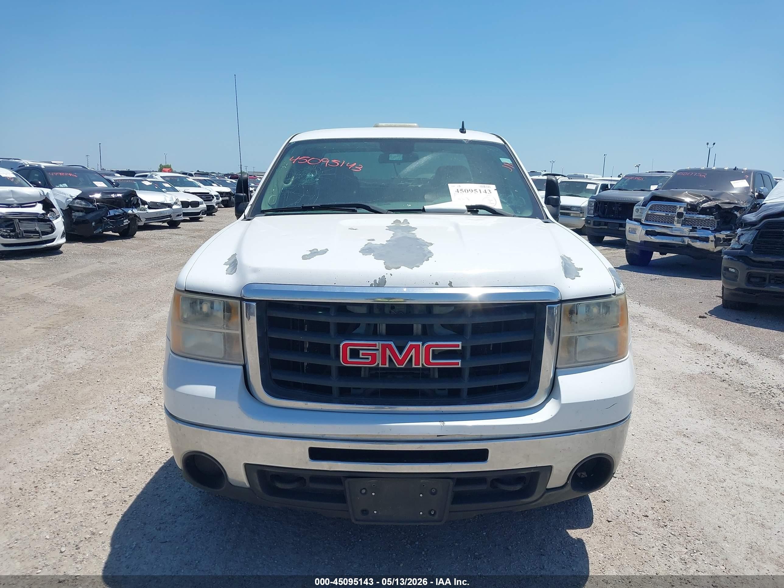 2009 Gmc Sierra 2500hd Work Truck White vin: 1GTHK49K99E108366