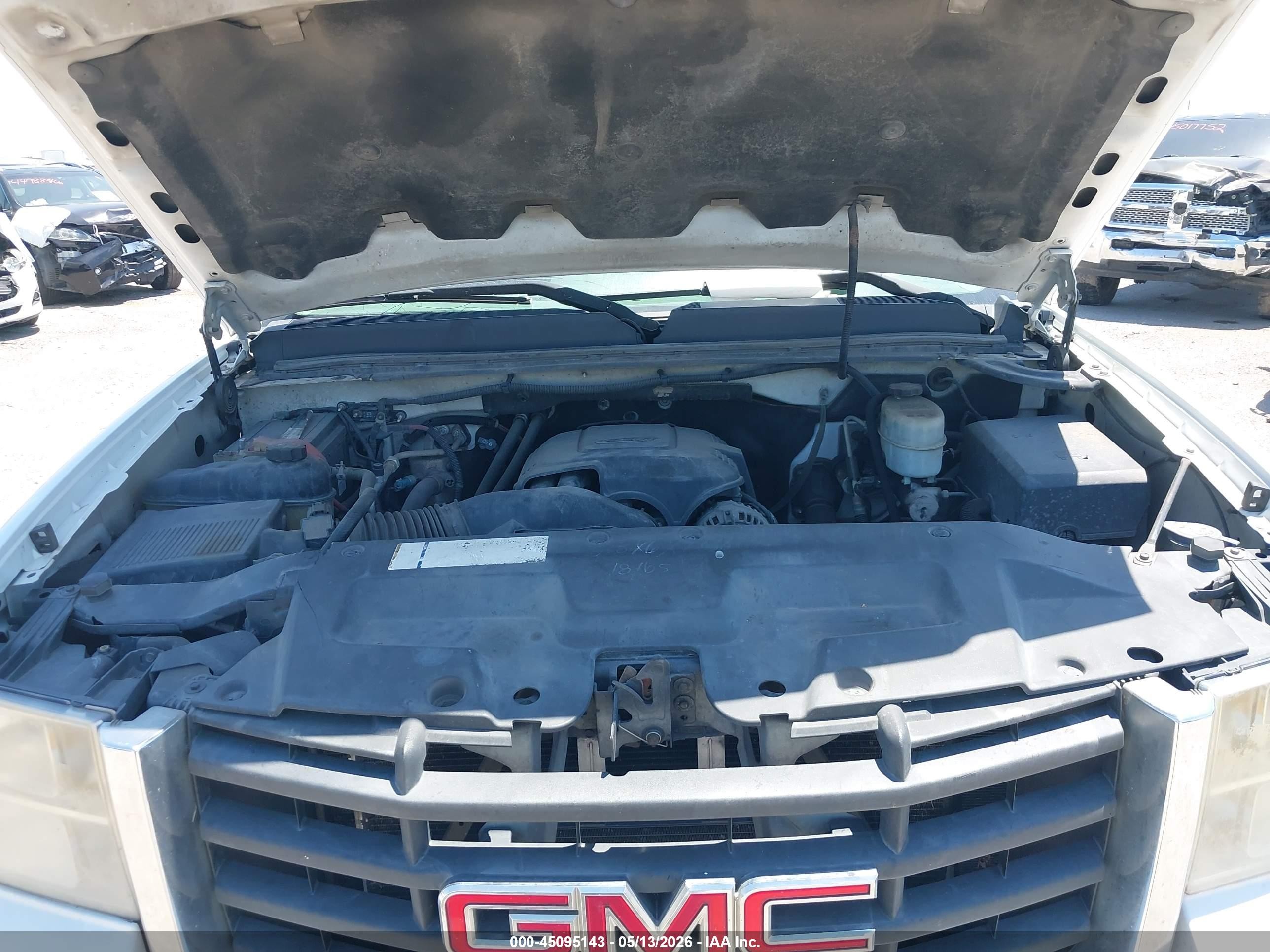 2009 Gmc Sierra 2500hd Work Truck White vin: 1GTHK49K99E108366