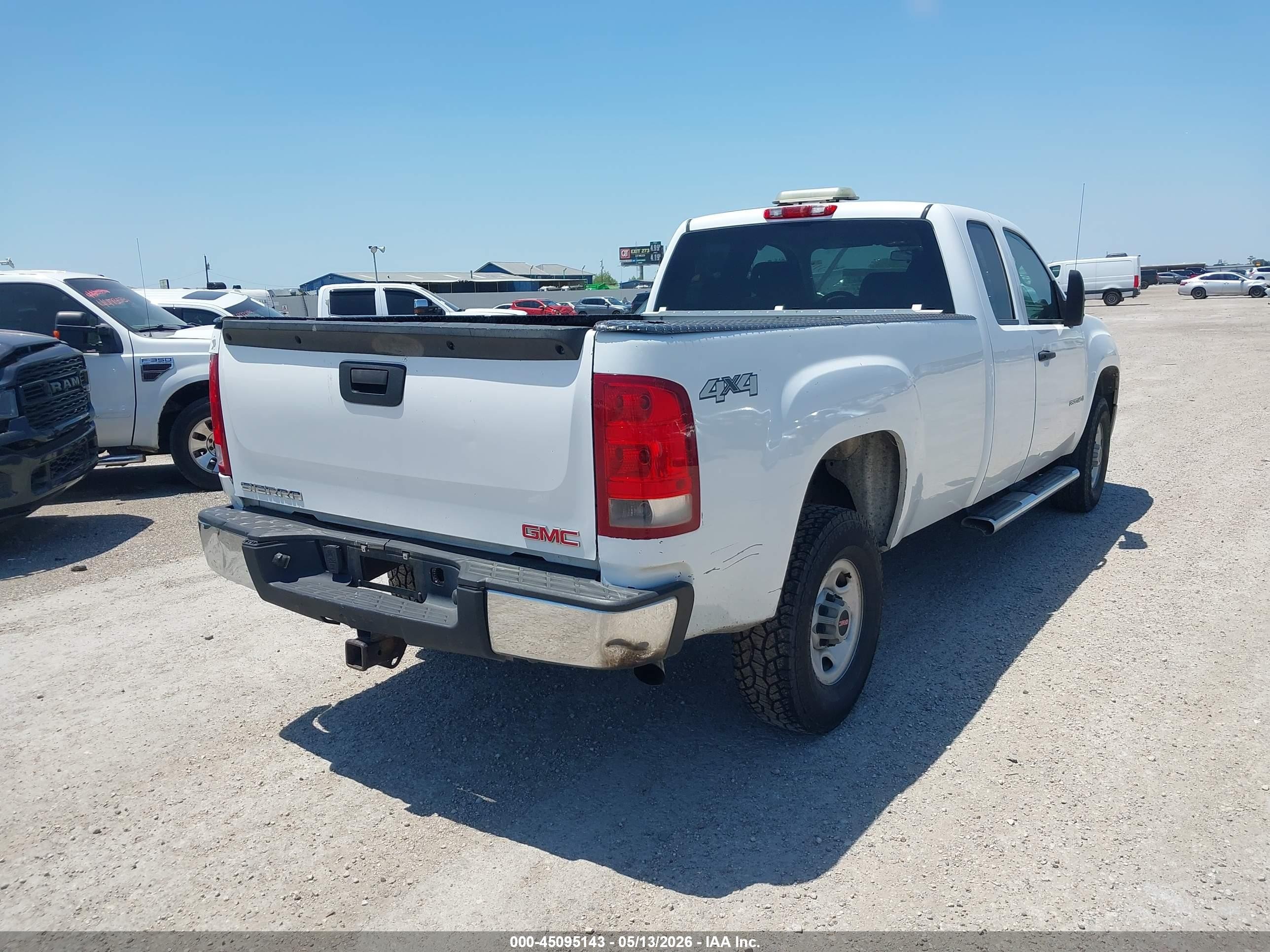 2009 Gmc Sierra 2500hd Work Truck White vin: 1GTHK49K99E108366
