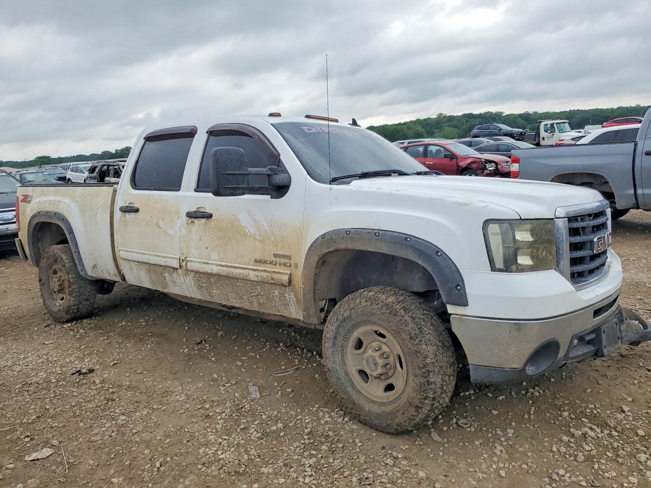 2009 Gmc Sierra K2500 Sle White vin: 1GTHK53609F148234