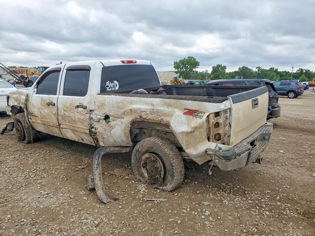 2009 Gmc Sierra K2500 Sle White vin: 1GTHK53609F148234