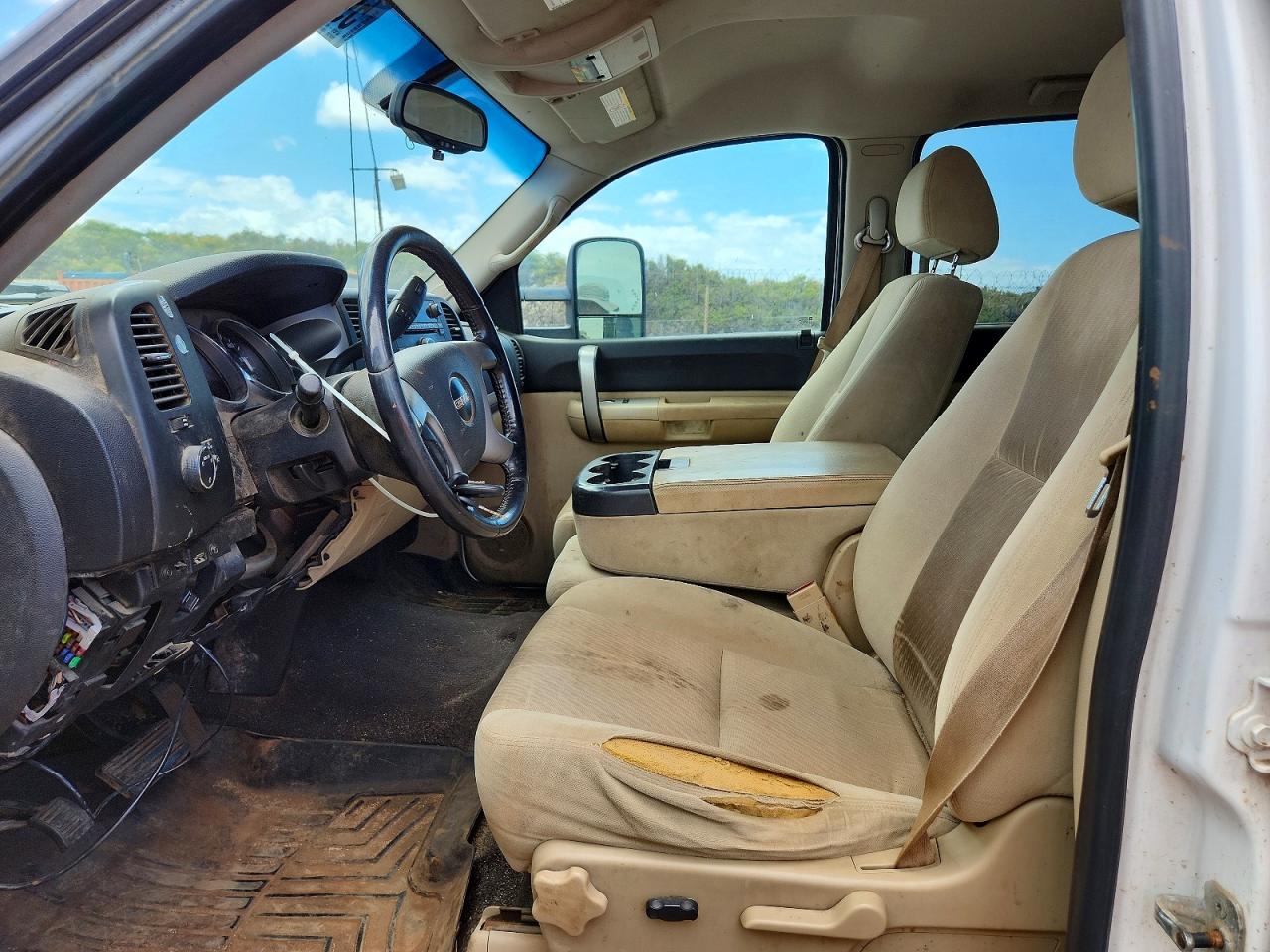 2009 Gmc Sierra K2500 Sle Белый vin: 1GTHK53659F133051