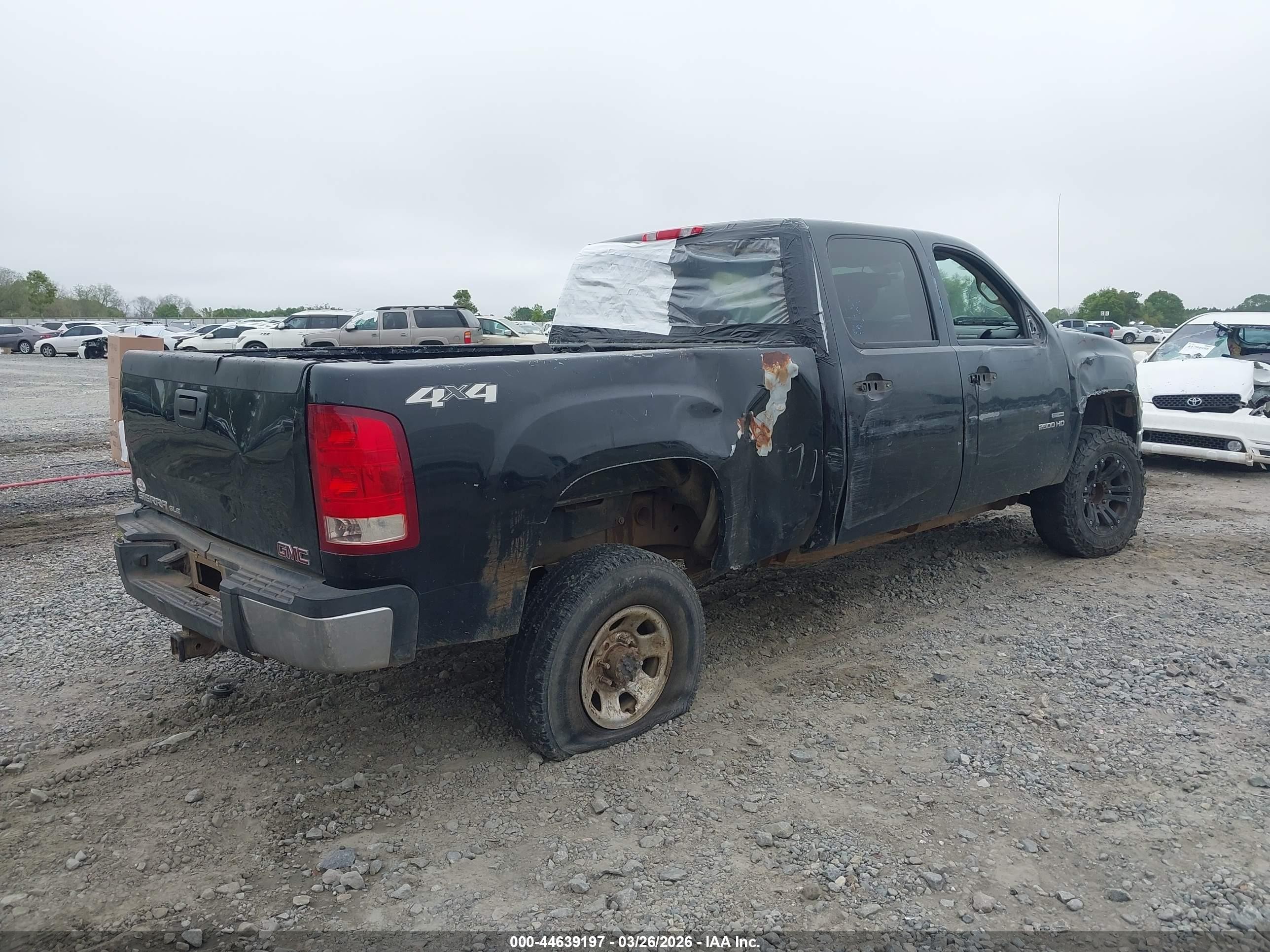 2009 Gmc Sierra 2500hd Sle Black vin: 1GTHK53659F184355