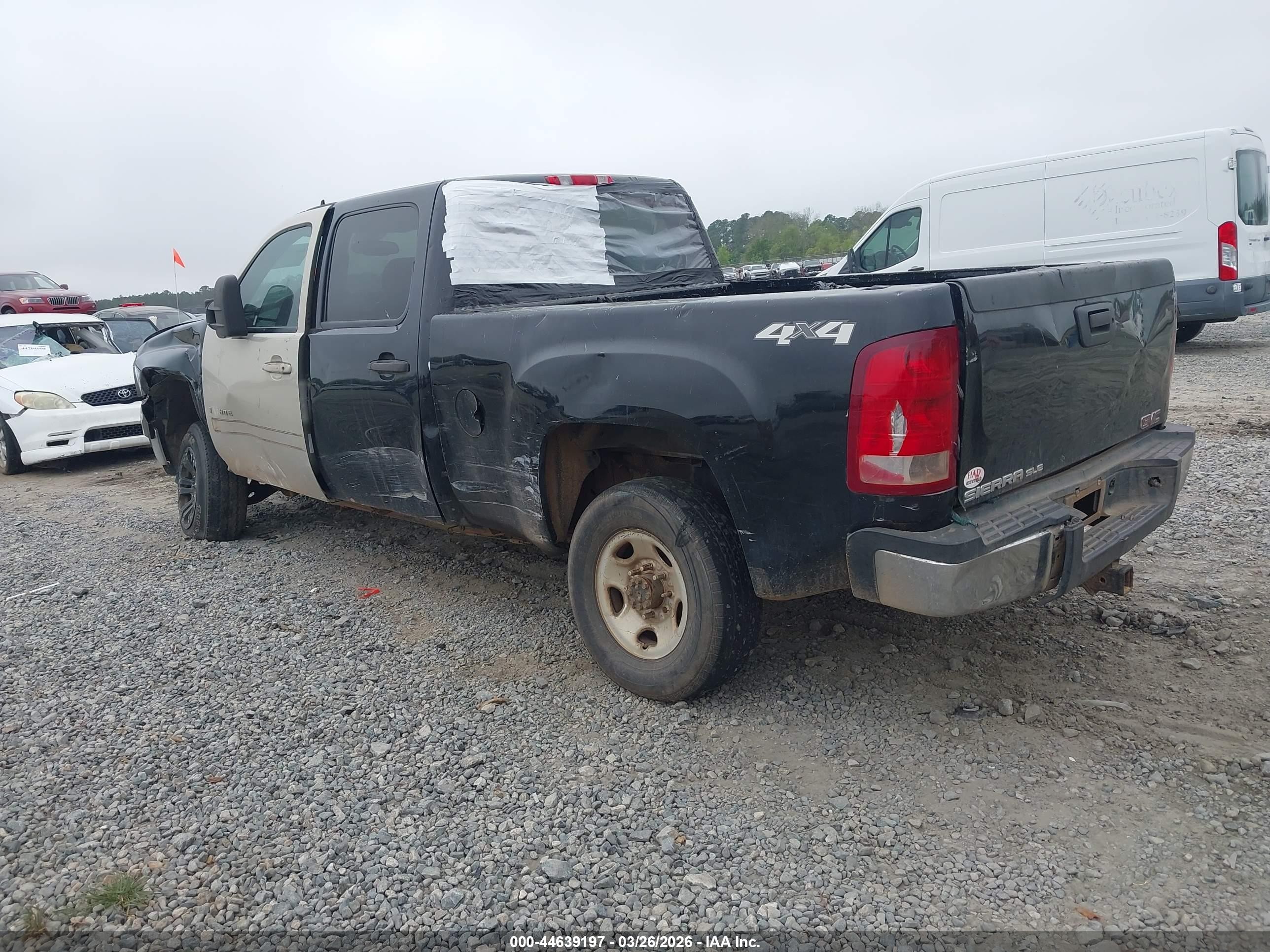 2009 Gmc Sierra 2500hd Sle Black vin: 1GTHK53659F184355