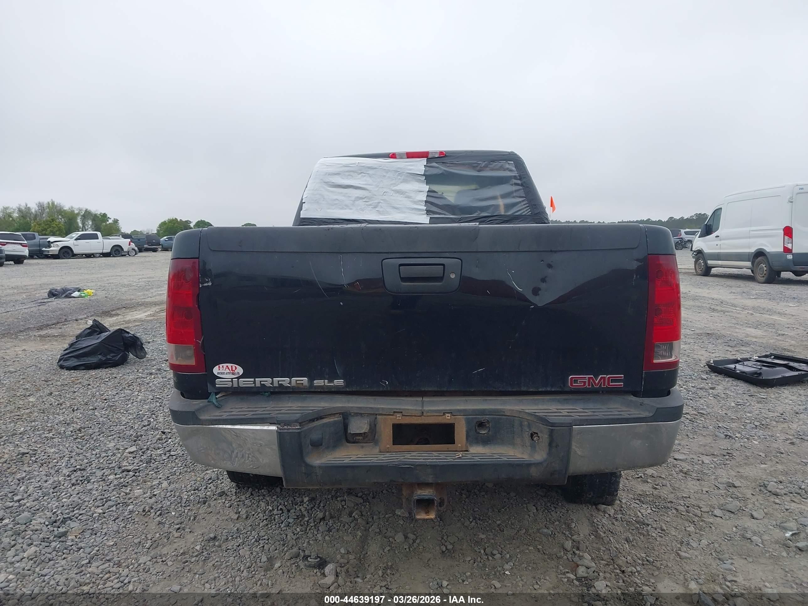 2009 Gmc Sierra 2500hd Sle Black vin: 1GTHK53659F184355