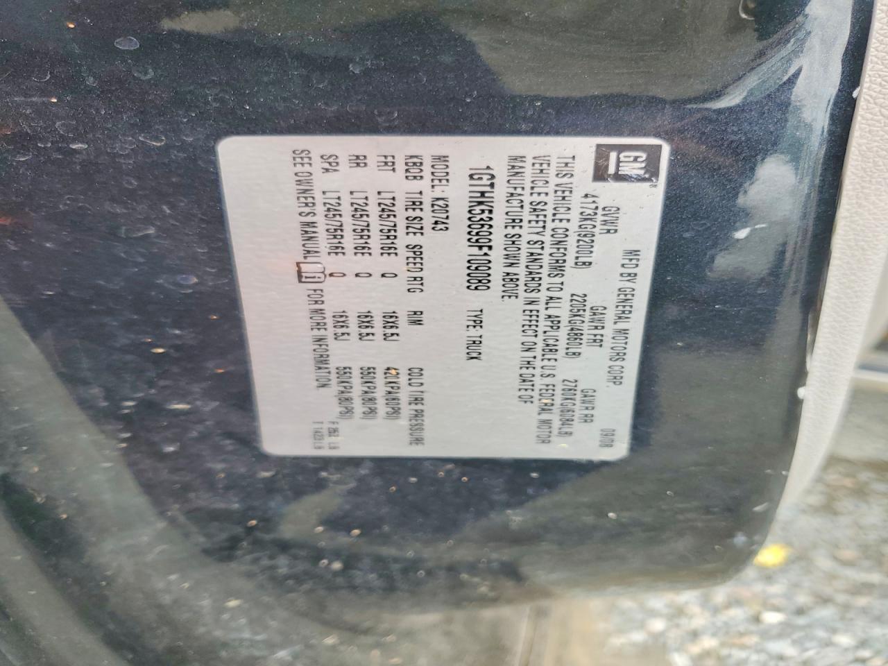 2009 Gmc Sierra K2500 Sle Black vin: 1GTHK53699F109089