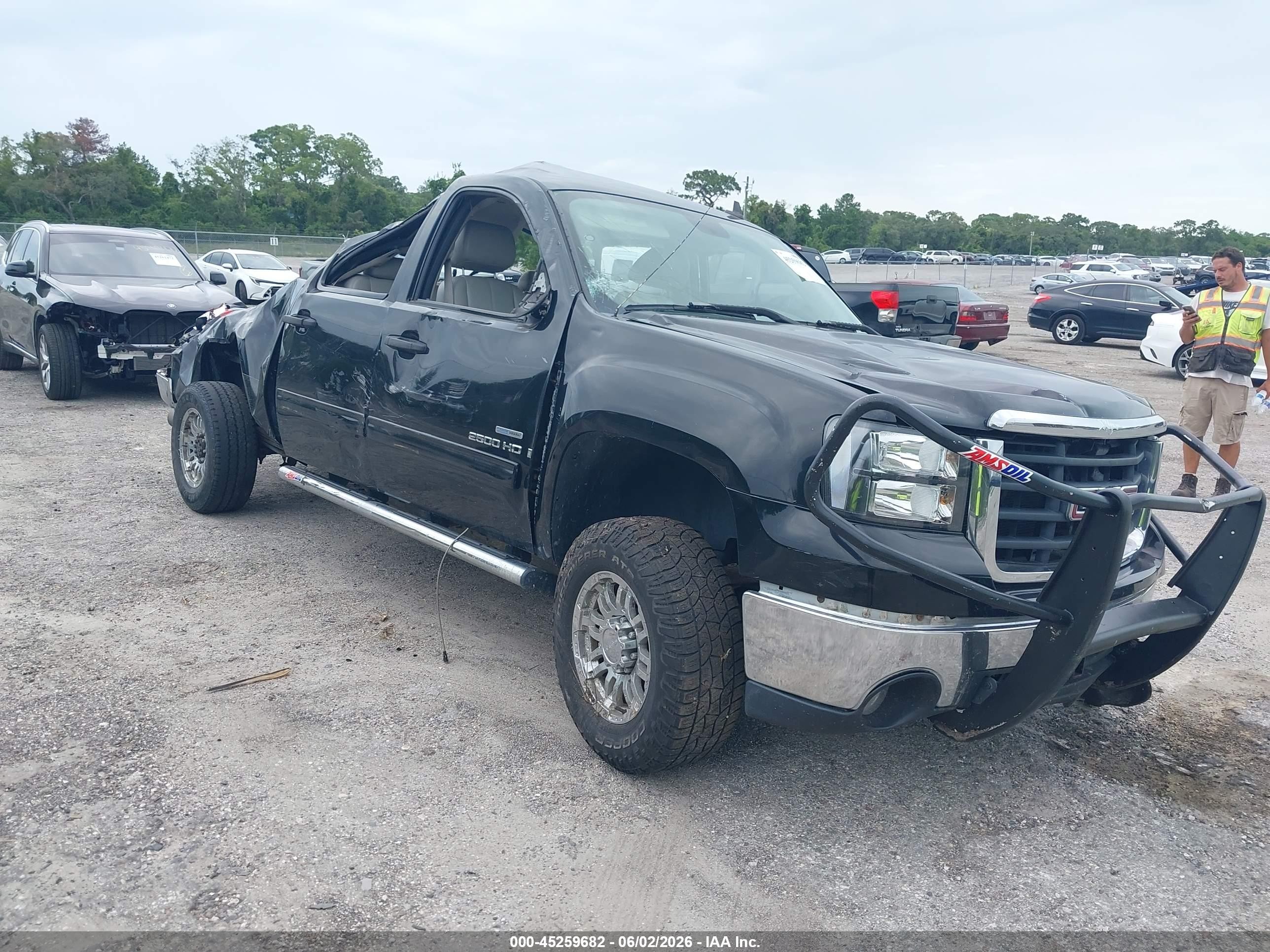 2009 Gmc Sierra 2500hd Sle Black vin: 1GTHK53699F181880