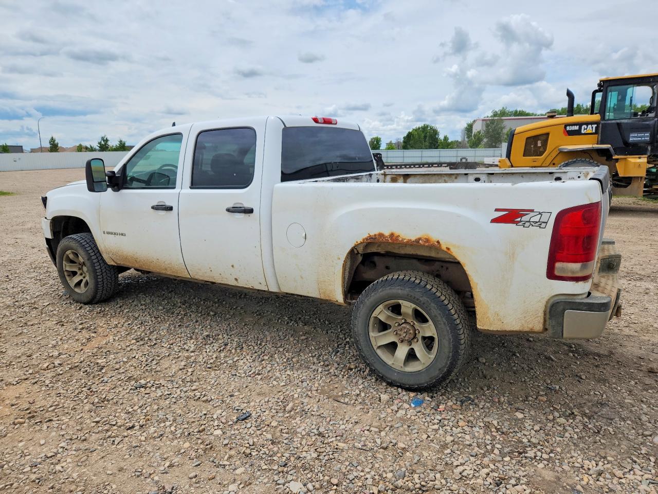 2009 Gmc Sierra K2500 Sle White vin: 1GTHK53K69F113131