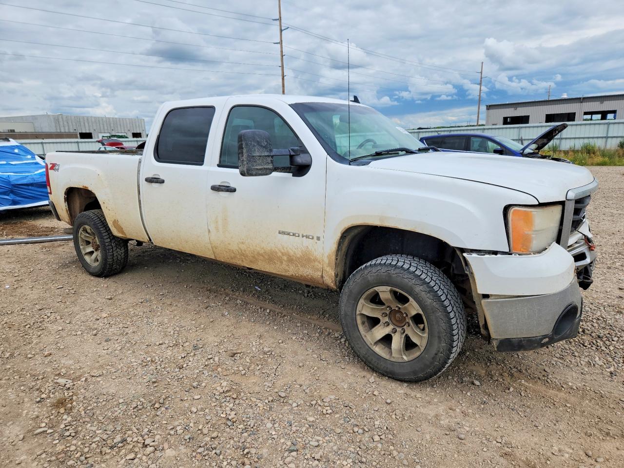 2009 Gmc Sierra K2500 Sle White vin: 1GTHK53K69F113131