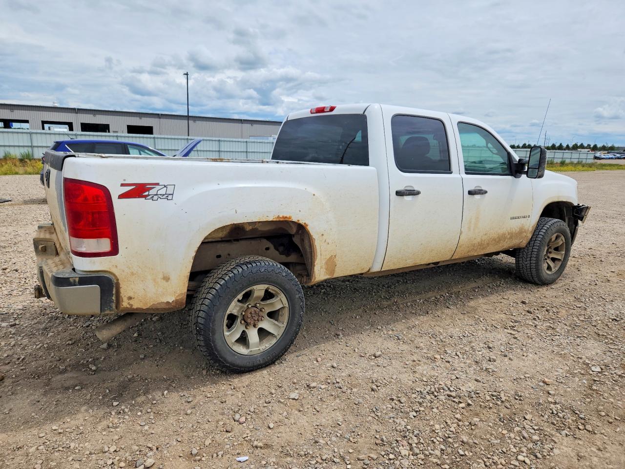 2009 Gmc Sierra K2500 Sle White vin: 1GTHK53K69F113131