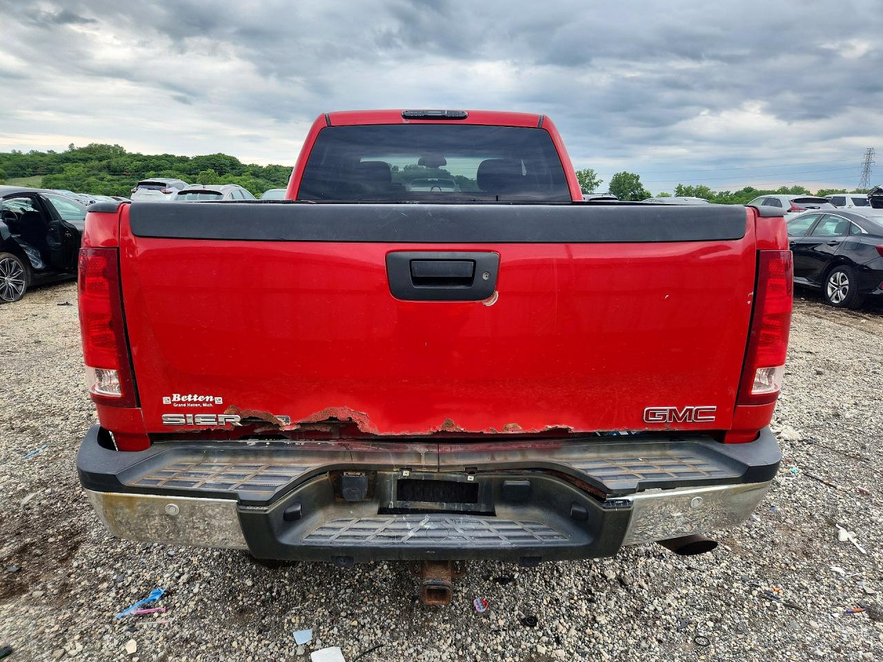 2009 Gmc Sierra K2500 Sle Red vin: 1GTHK53K89F137169