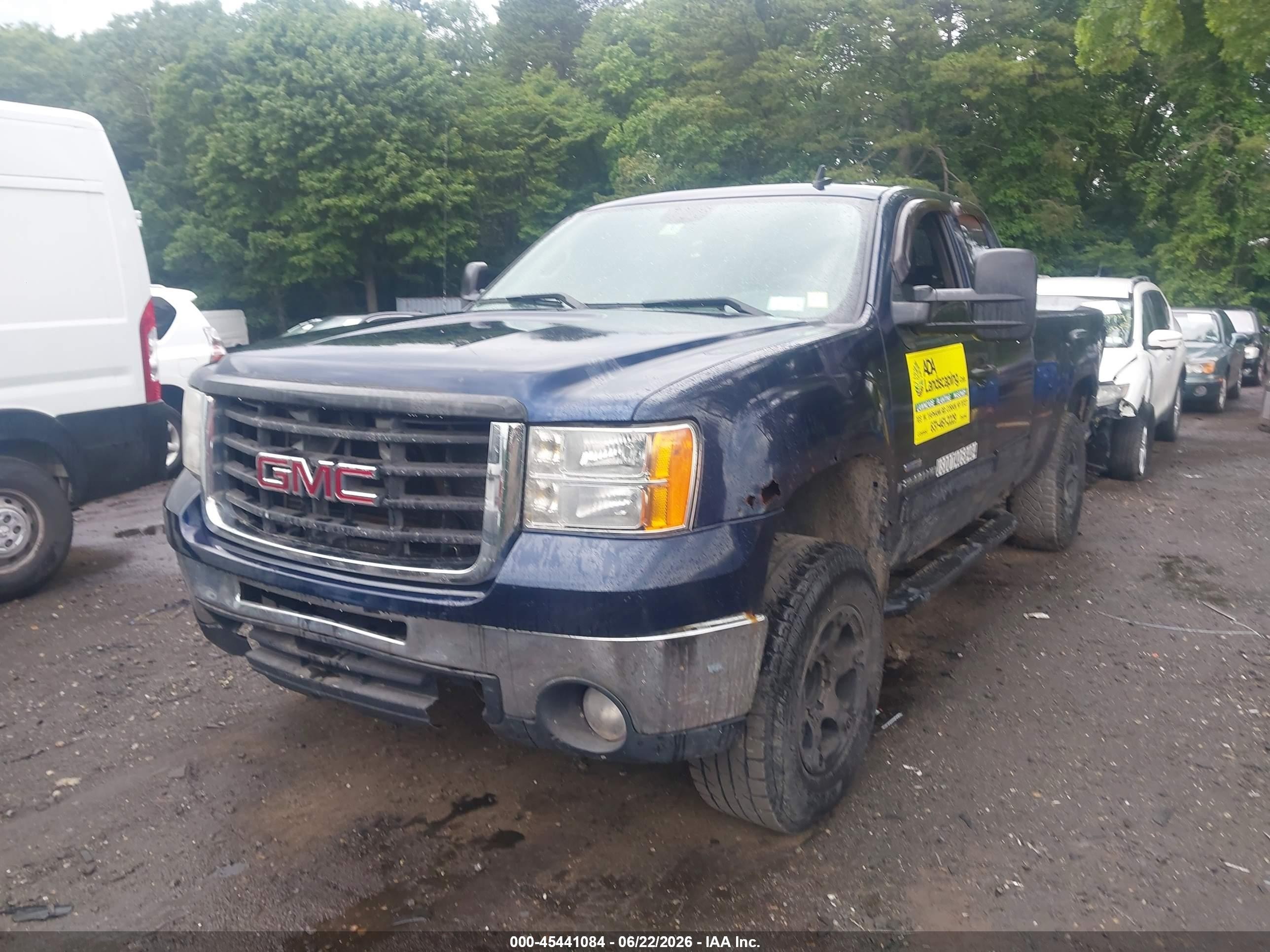 2009 Gmc Sierra 2500hd Sle Blue vin: 1GTHK59619E159370