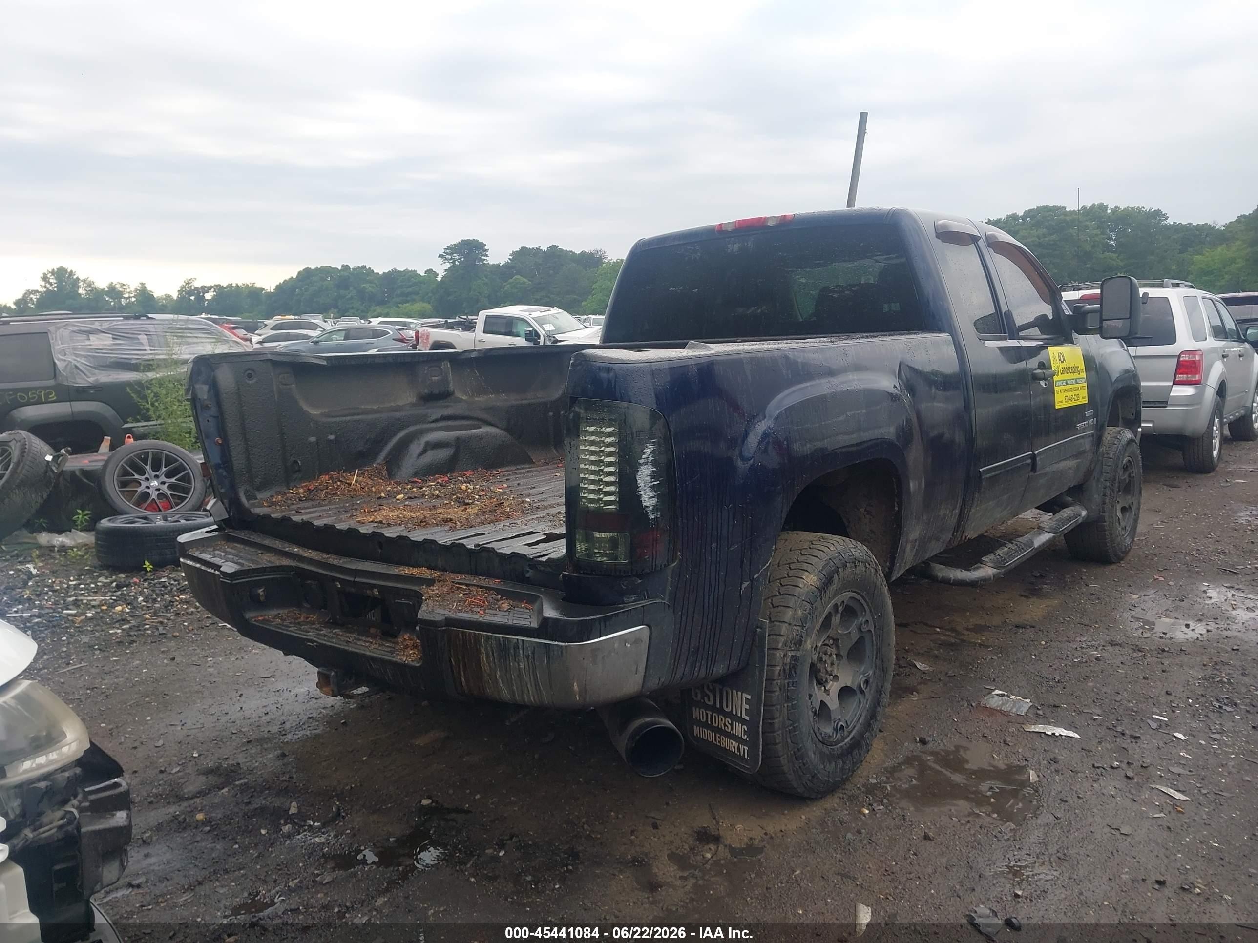 2009 Gmc Sierra 2500hd Sle Blue vin: 1GTHK59619E159370