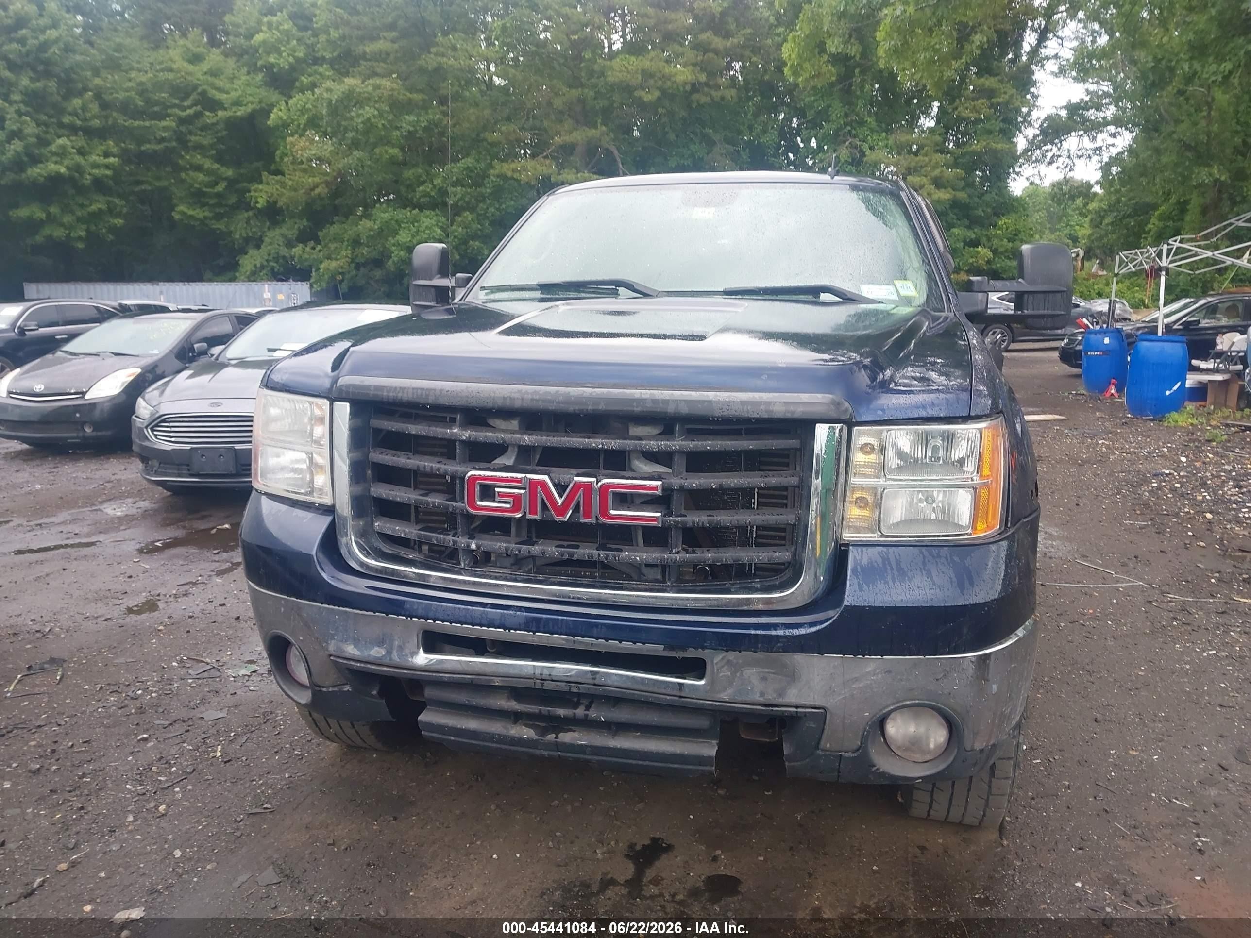 2009 Gmc Sierra 2500hd Sle Blue vin: 1GTHK59619E159370