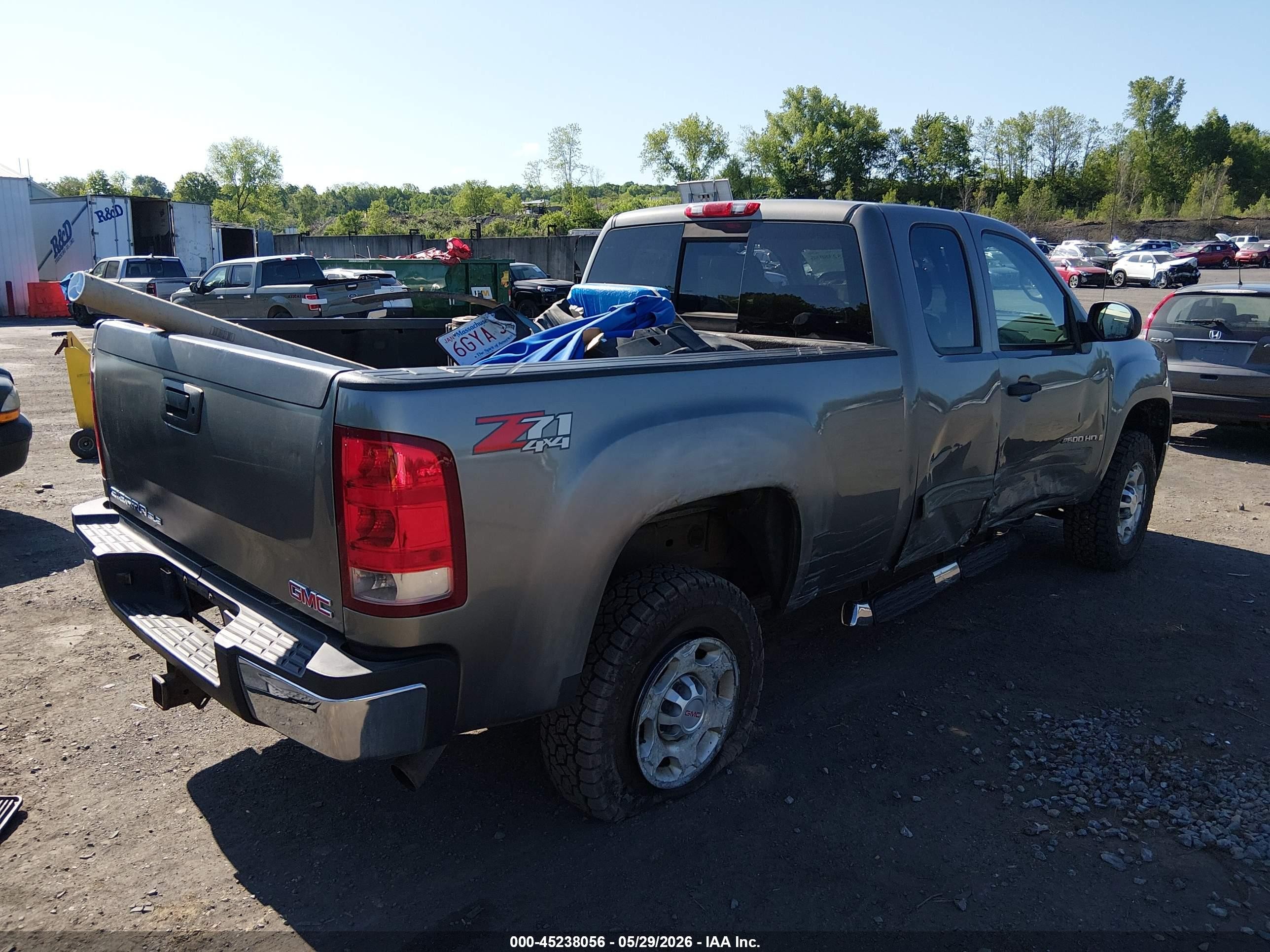 2009 Gmc Sierra 2500hd Sle Серый vin: 1GTHK59K79E154901