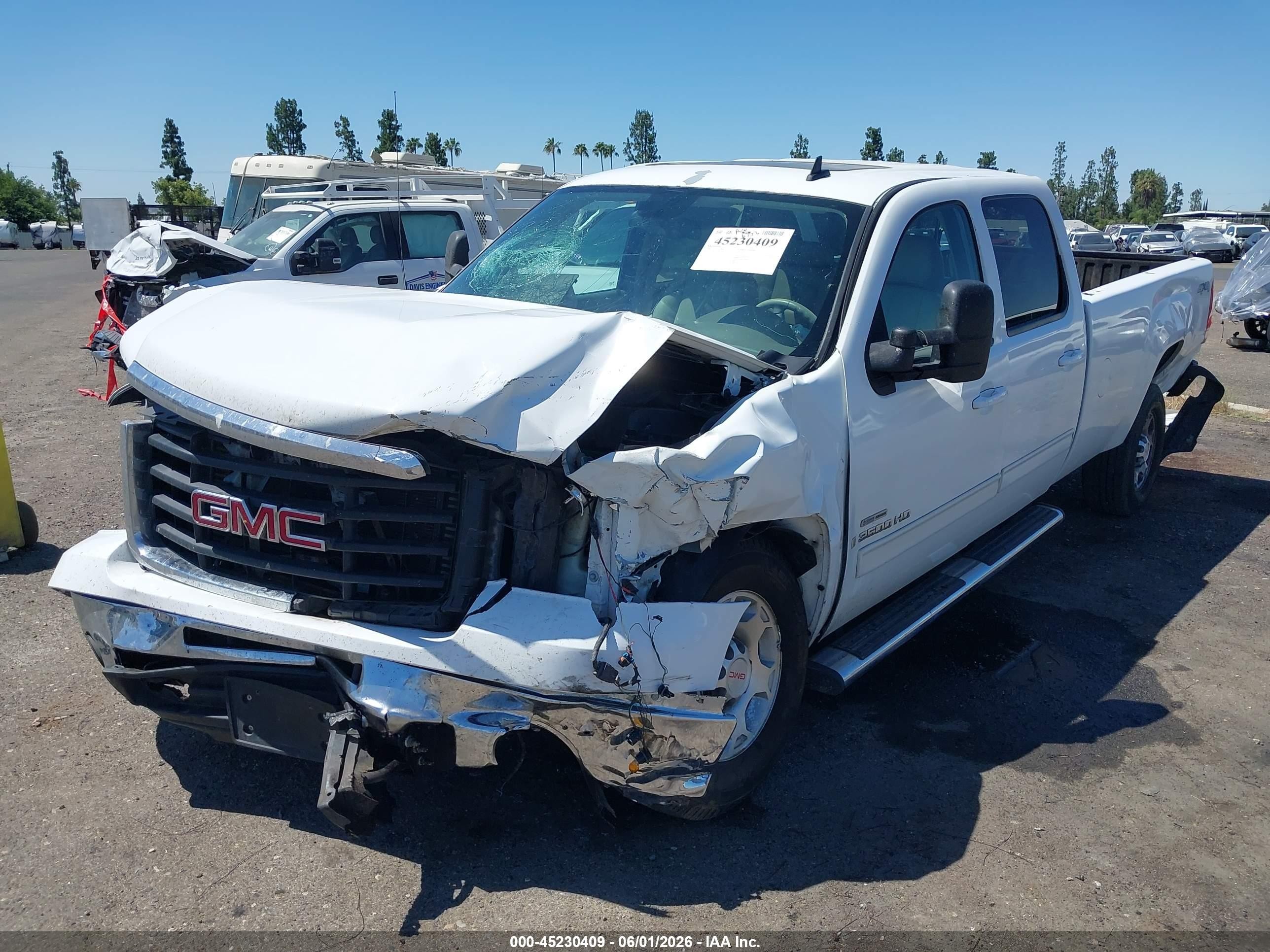 2009 Gmc Sierra 3500hd Slt White vin: 1GTHK93639F162975