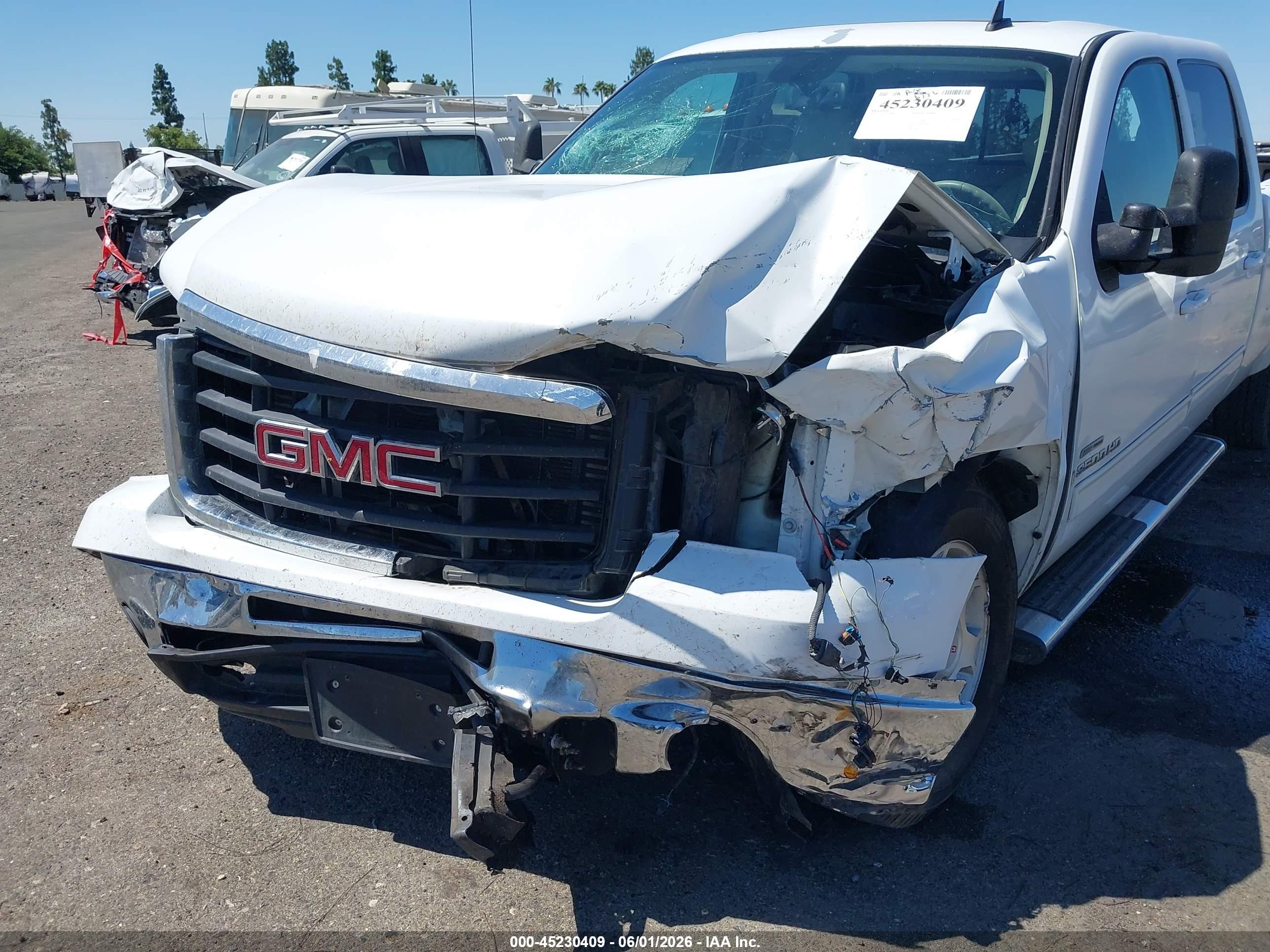 2009 Gmc Sierra 3500hd Slt White vin: 1GTHK93639F162975