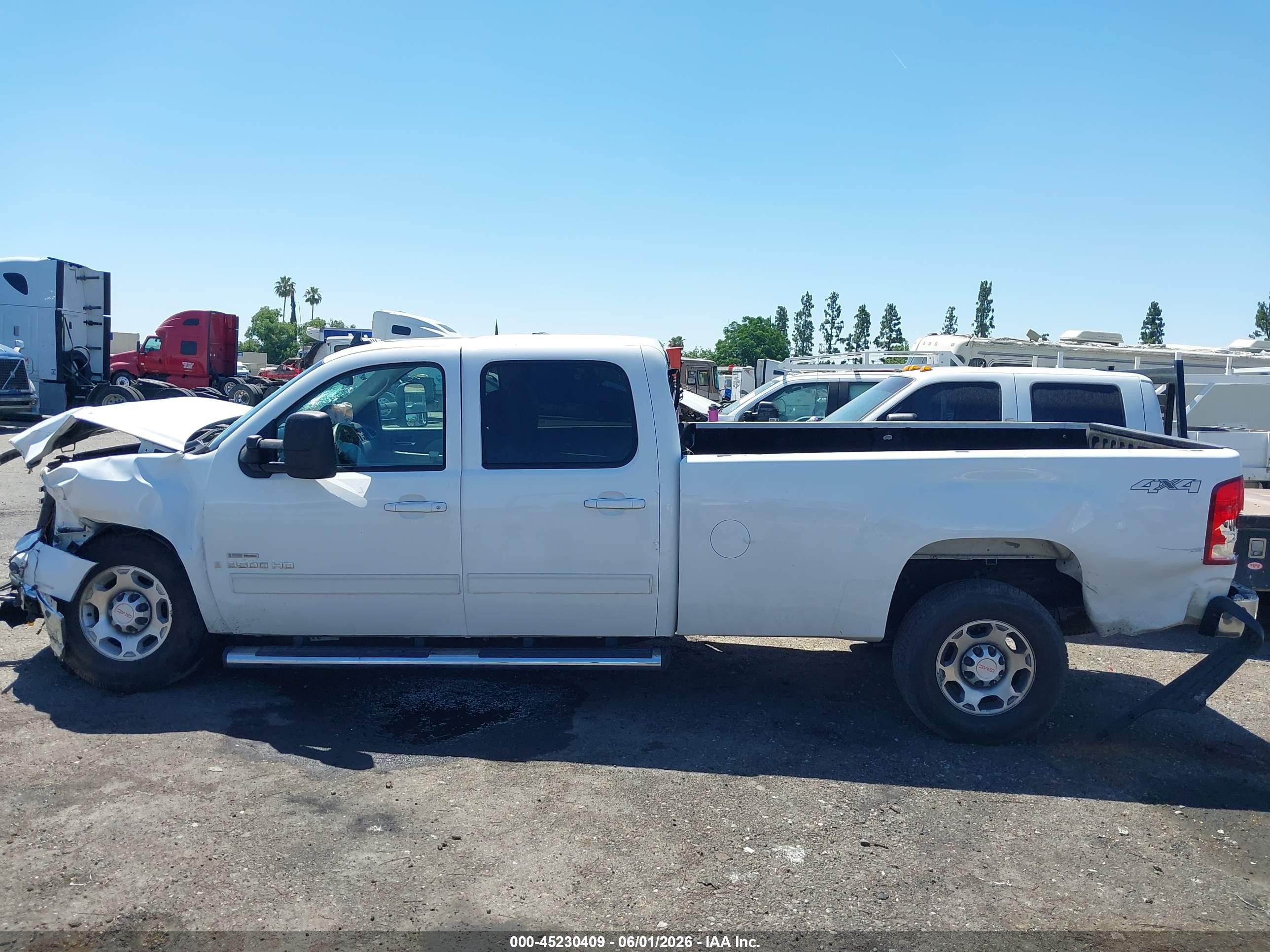 2009 Gmc Sierra 3500hd Slt White vin: 1GTHK93639F162975