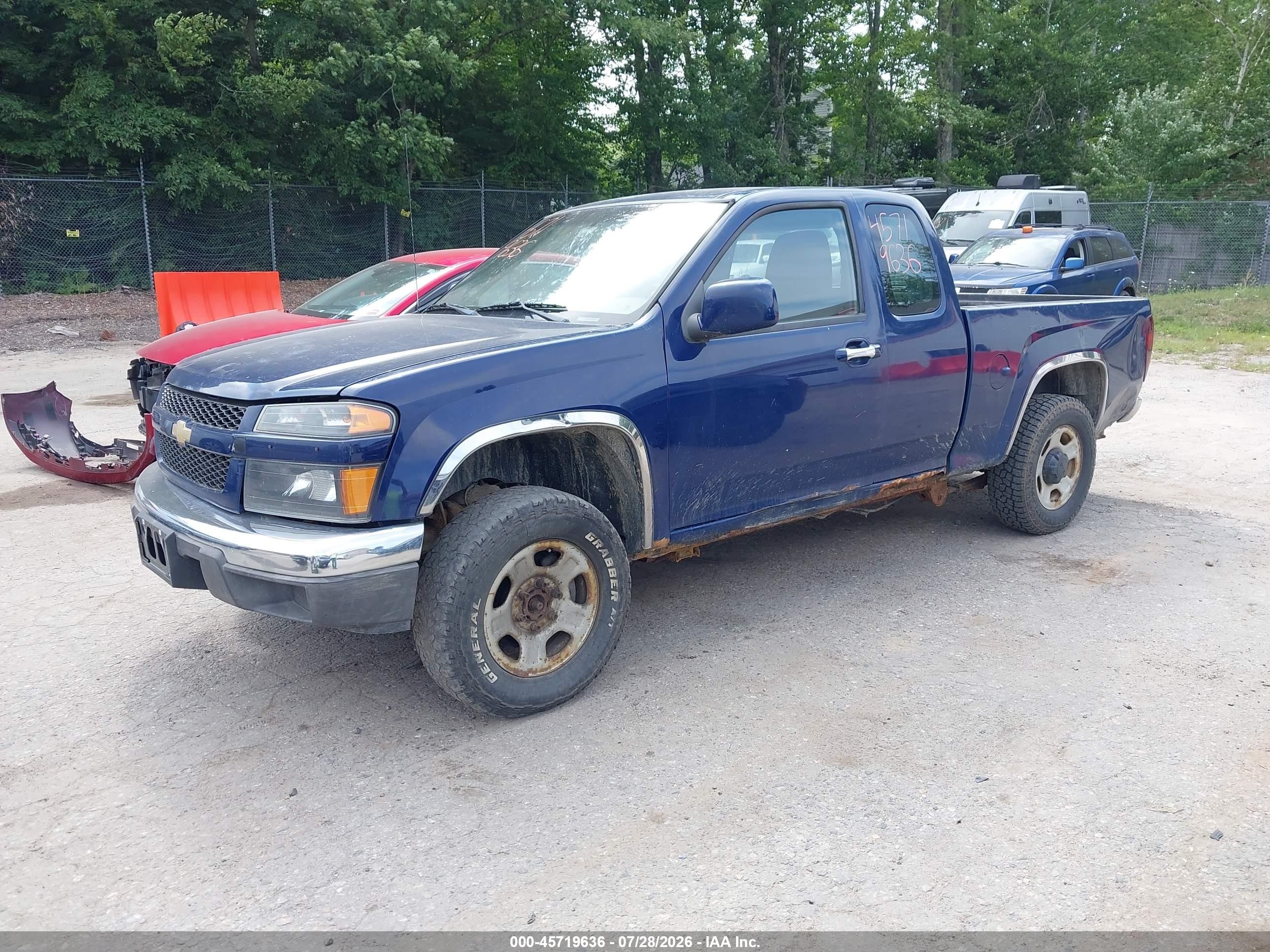 2012 Gmc Canyon Work Truck Blue vin: 1GTJ6LFE0C8149196