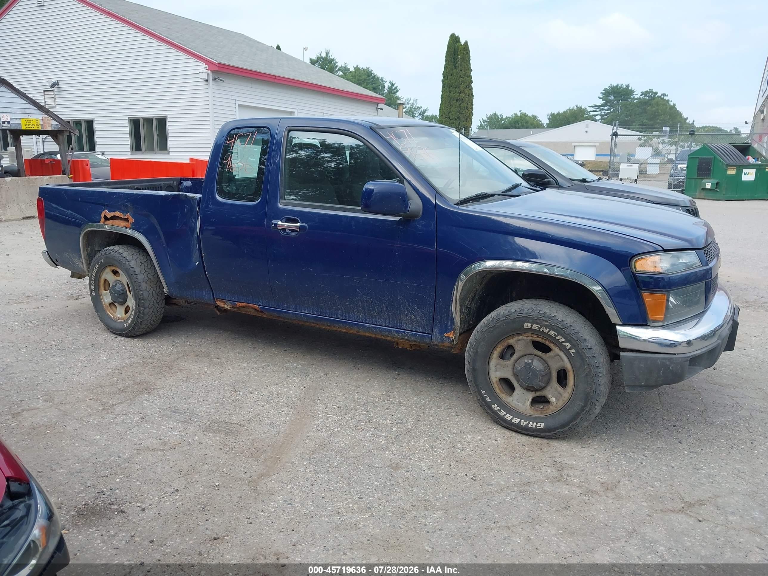 2012 Gmc Canyon Work Truck Blue vin: 1GTJ6LFE0C8149196