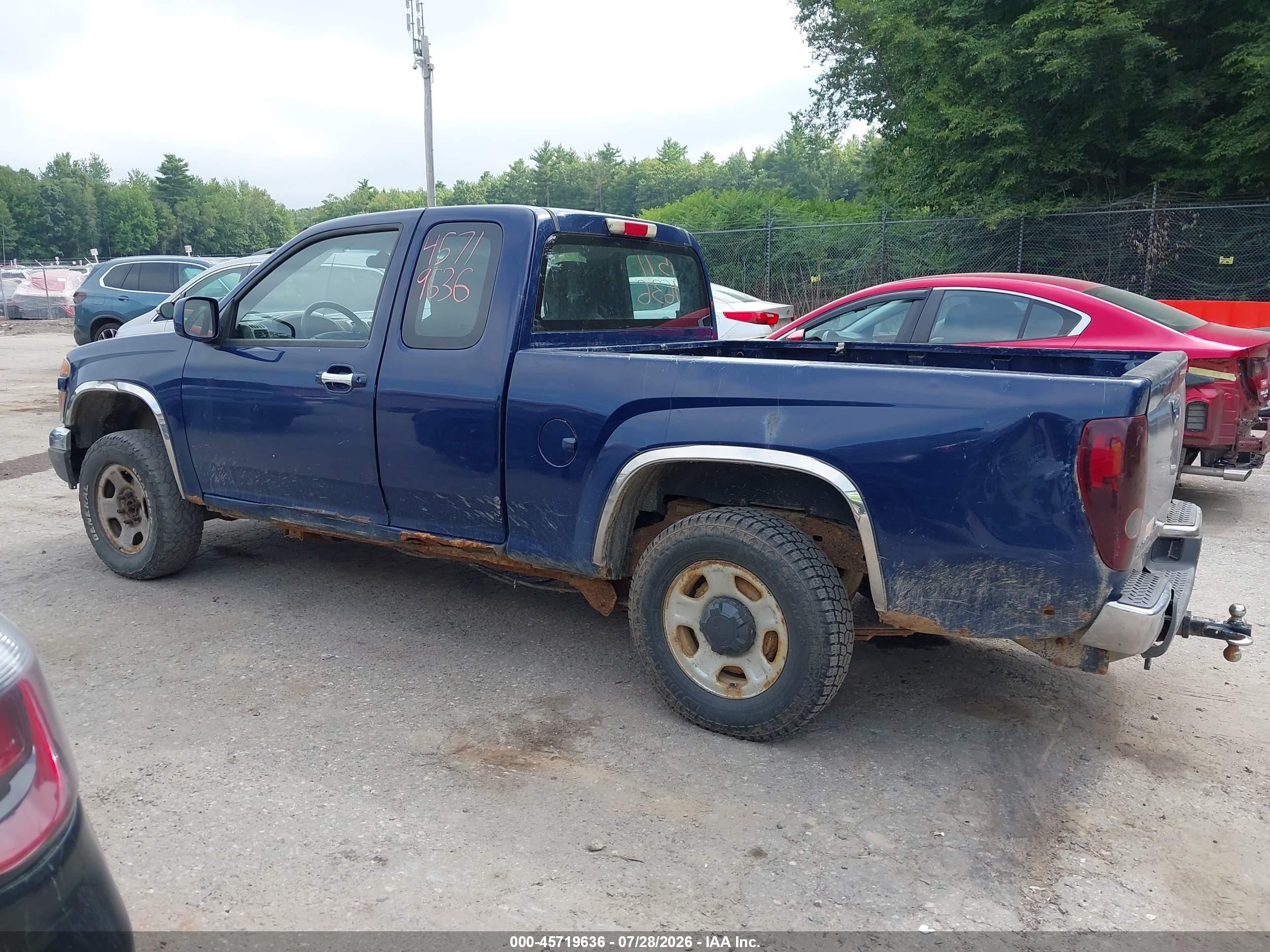 2012 Gmc Canyon Work Truck Blue vin: 1GTJ6LFE0C8149196
