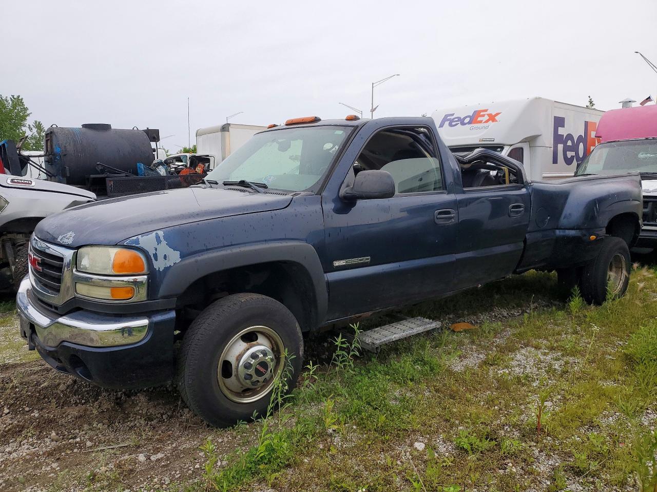 2006 Gmc New Sierra C3500 Blue vin: 1GTJC33G06F243724