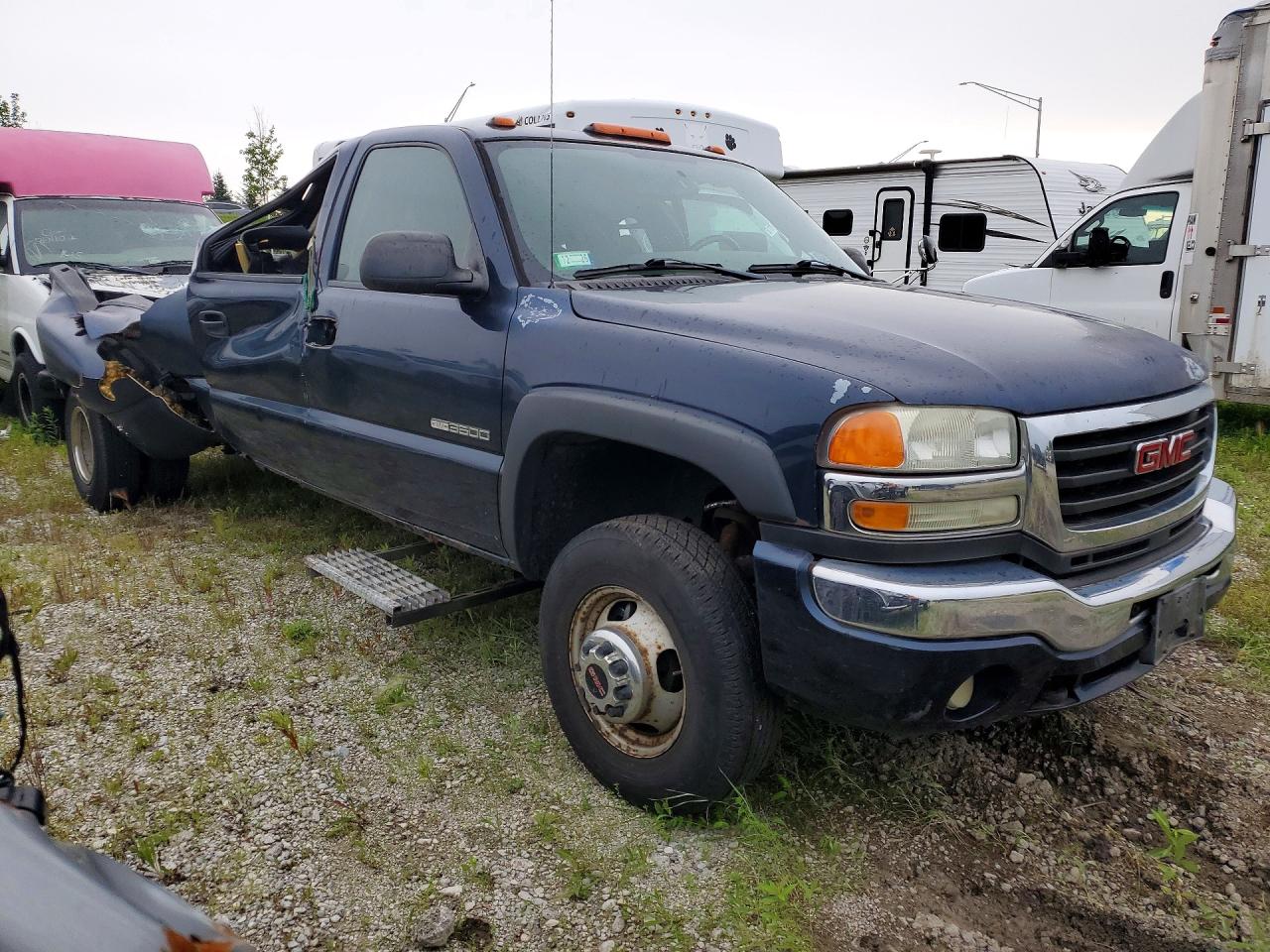 2006 Gmc New Sierra C3500 Blue vin: 1GTJC33G06F243724