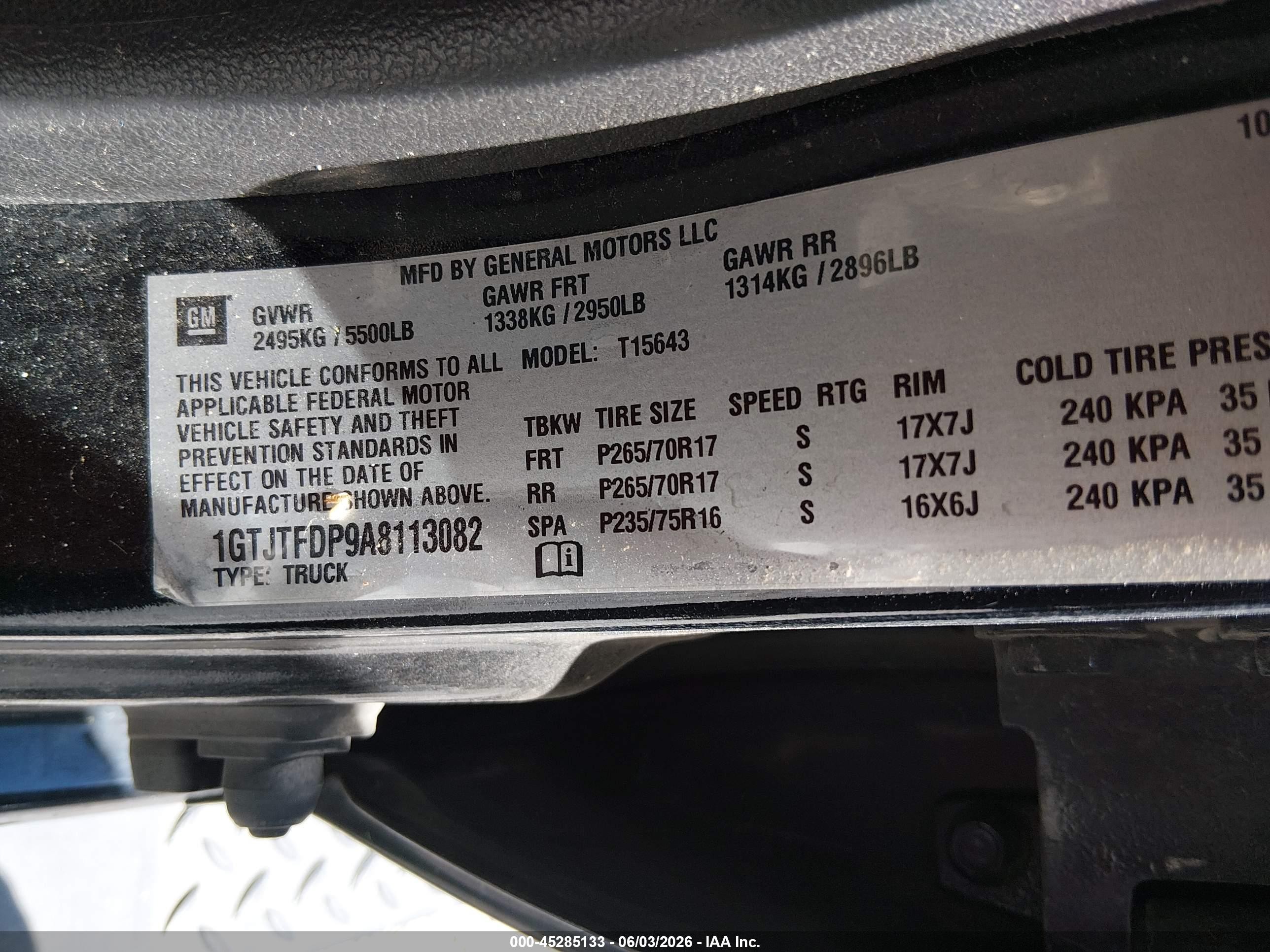2010 Gmc Canyon Slt Black vin: 1GTJTFDP9A8113082