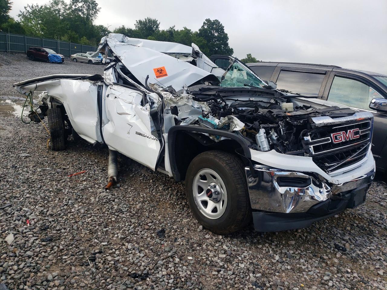 2018 Gmc Sierra C1500 White vin: 1GTN1LEC0JZ900773