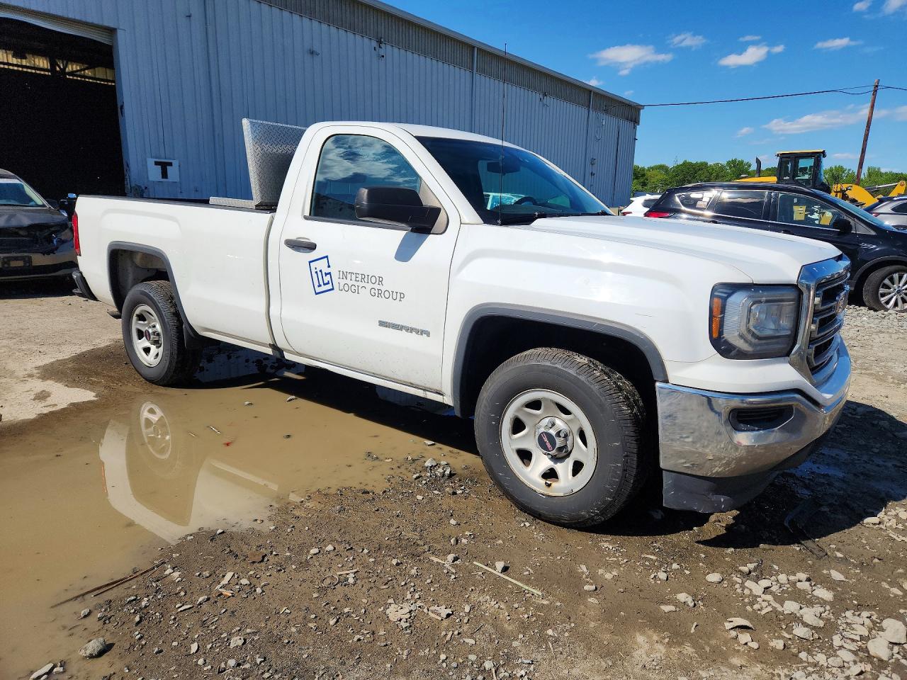 2017 Gmc Sierra C1500 White vin: 1GTN1LEC7HZ906578