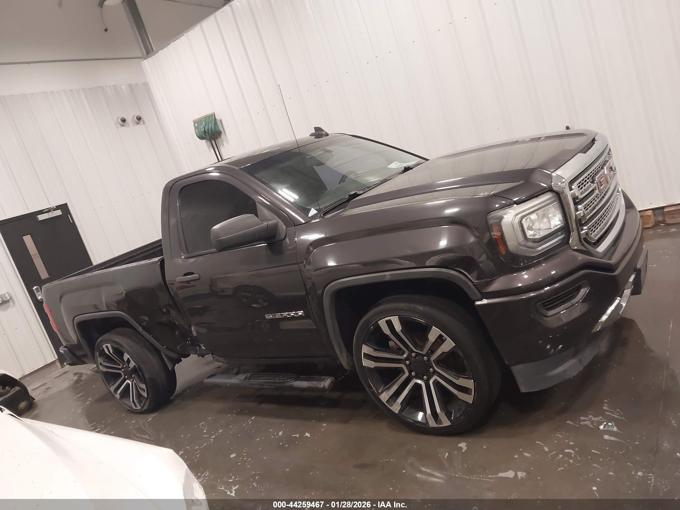 2016 Gmc Sierra 1500 Gray vin: 1GTN1LEH6GZ287532