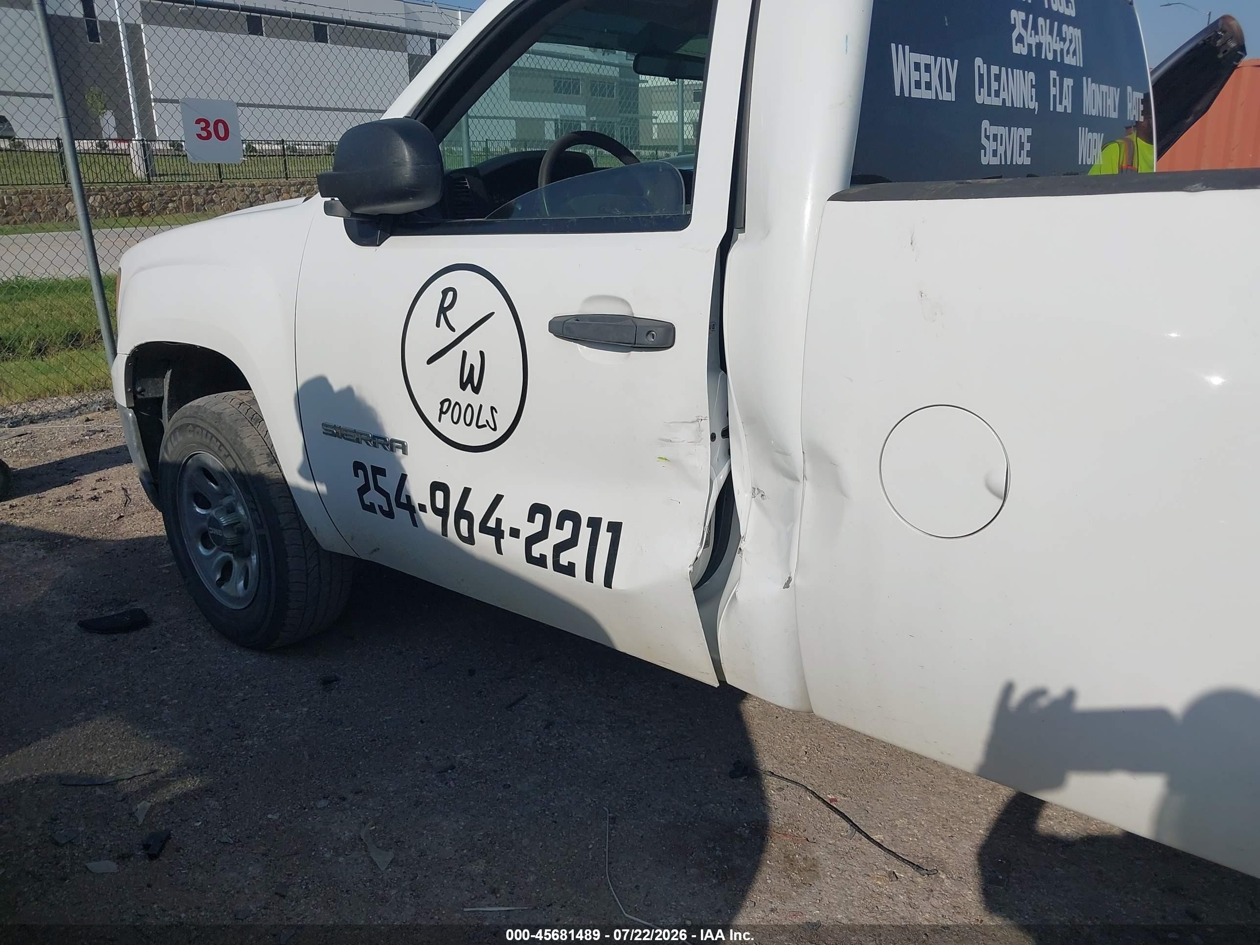 2012 Gmc Sierra 1500 Work Truck Белый vin: 1GTN1TEA2CZ250622