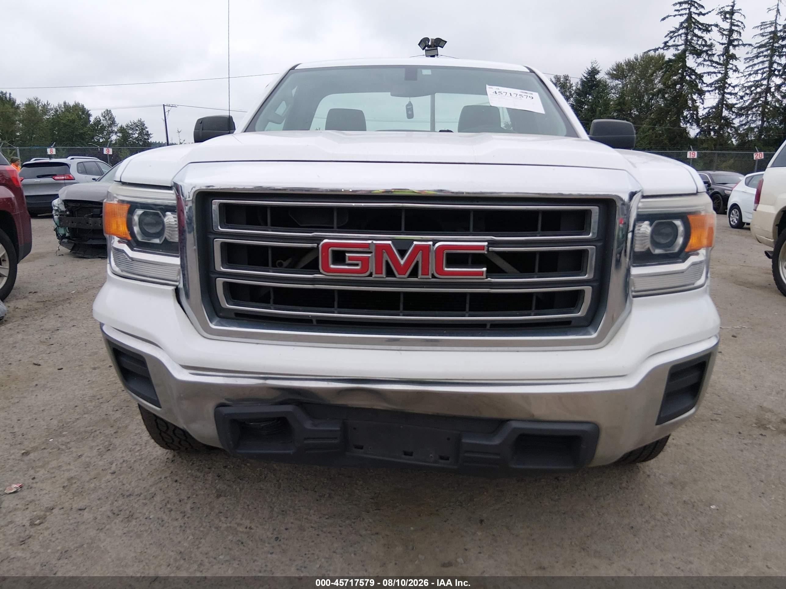 2015 Gmc Sierra 1500   White vin: 1GTN1TEC1FZ900482