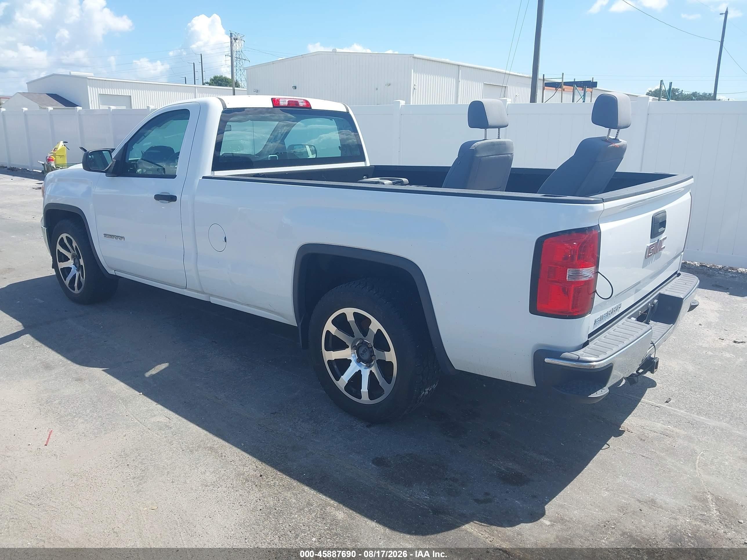 2015 Gmc Sierra 1500   White vin: 1GTN1TEC2FZ903911