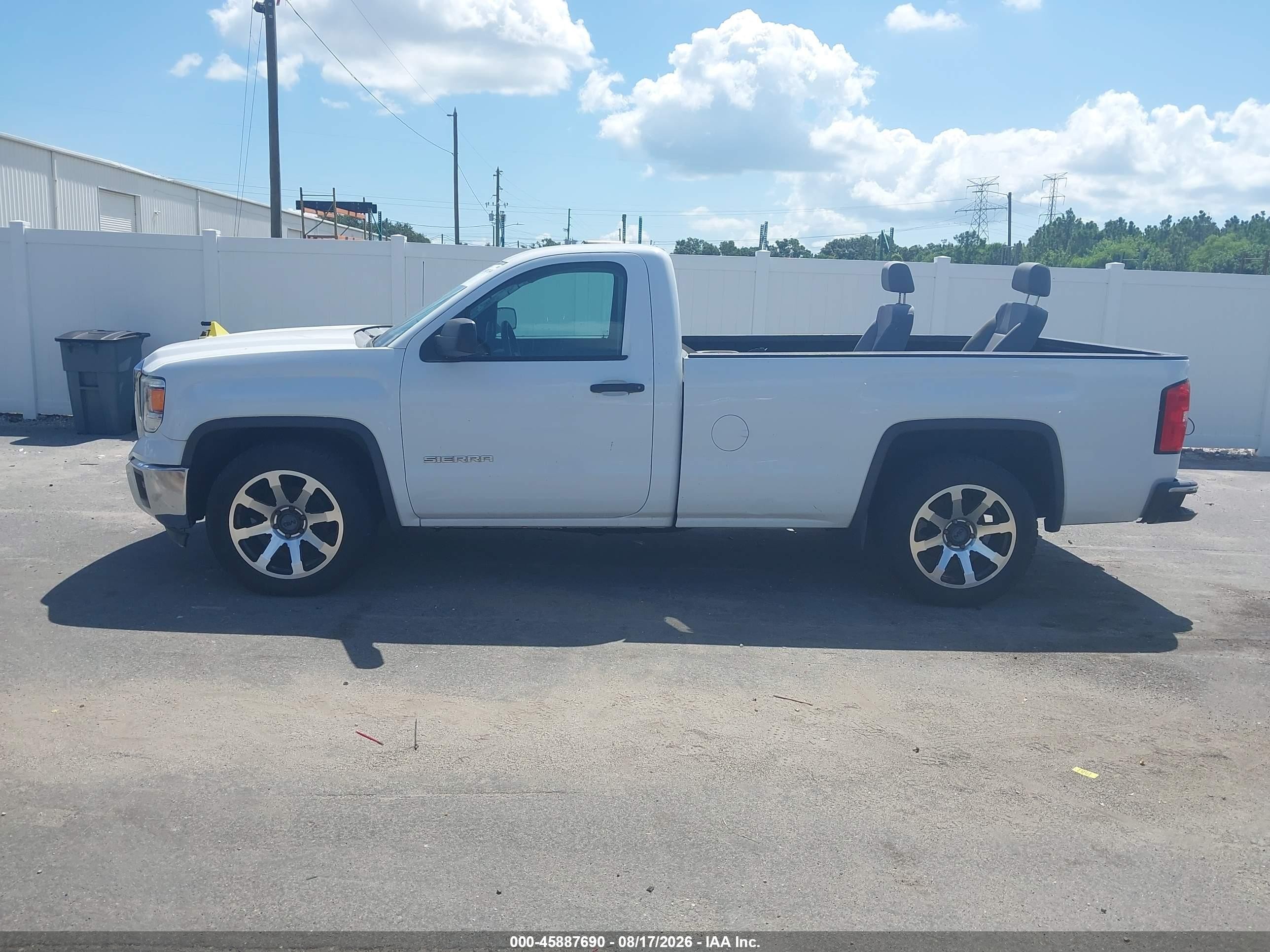 2015 Gmc Sierra 1500   White vin: 1GTN1TEC2FZ903911
