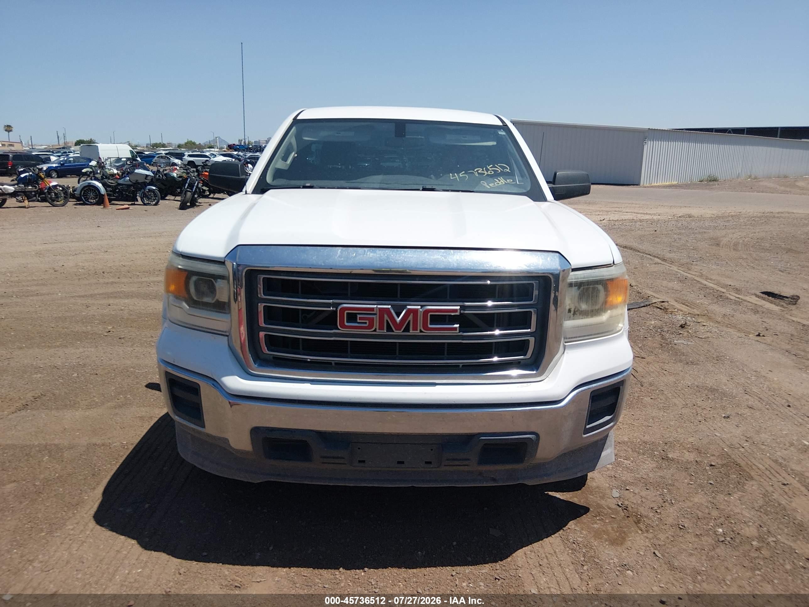 2015 Gmc Sierra 1500   Белый vin: 1GTN1TEC4FZ900038
