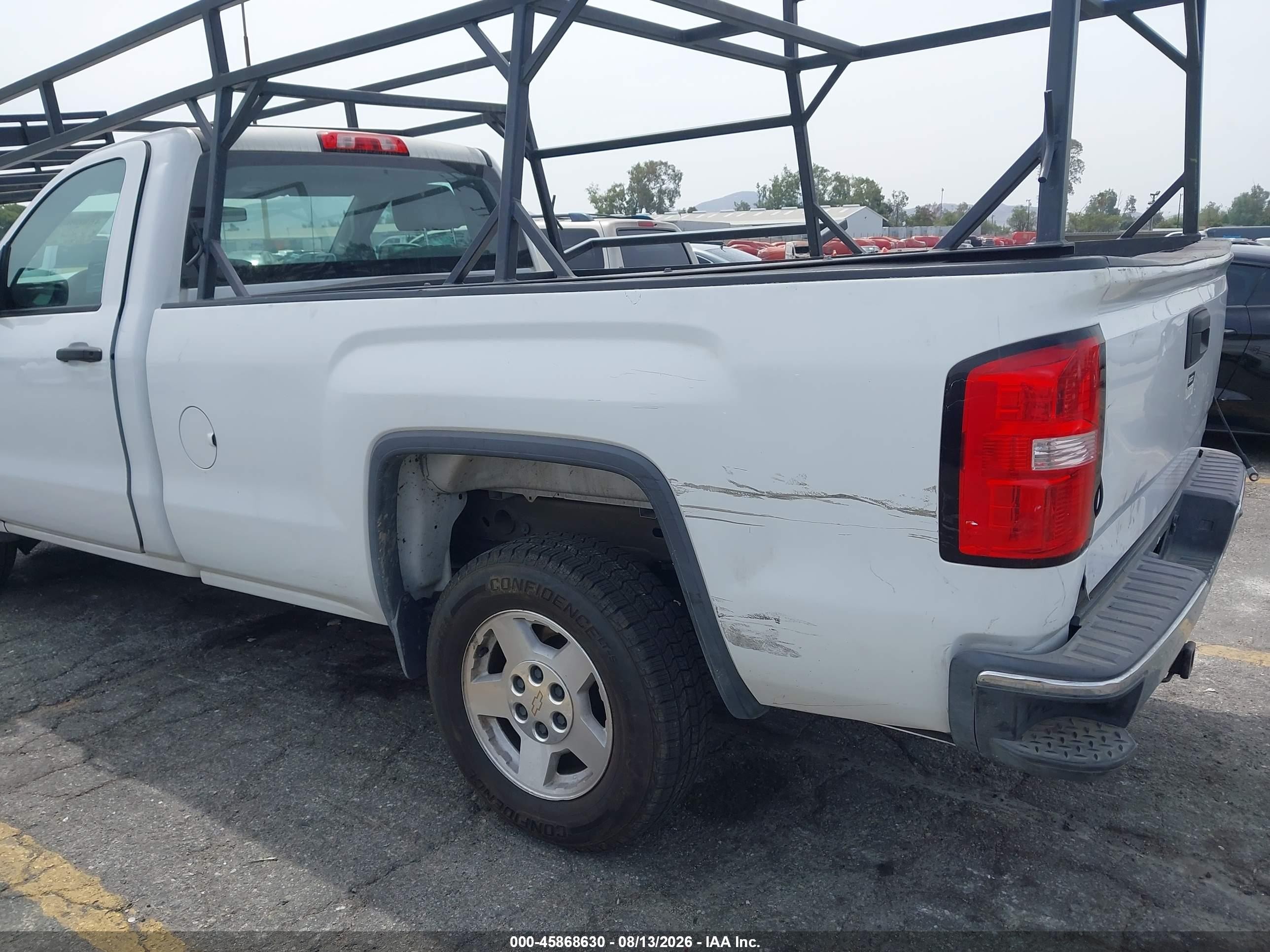 2015 Gmc Sierra 1500   White vin: 1GTN1TEC4FZ903165
